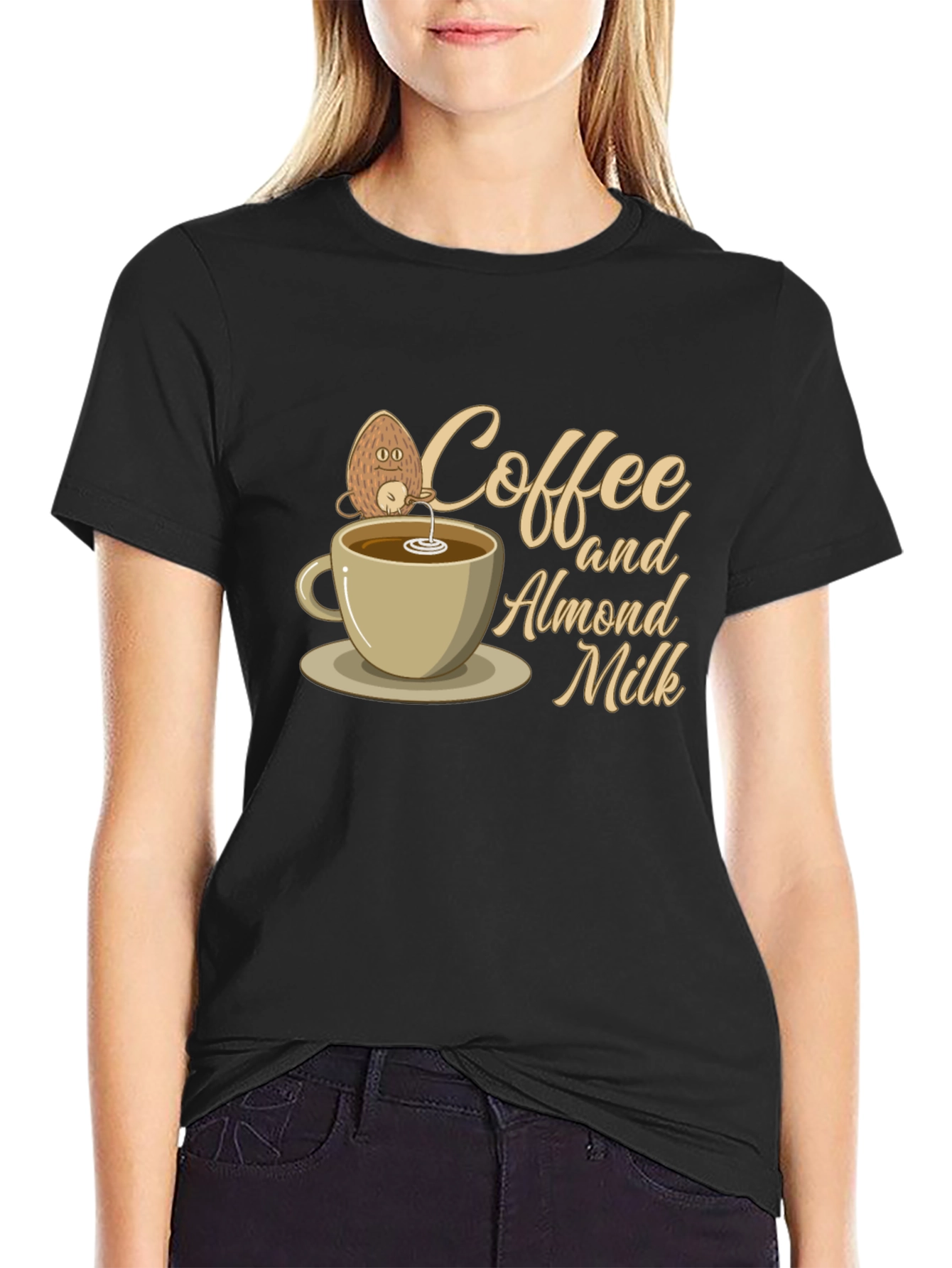 Coffee & Almond Milk Graphic T-Shirt