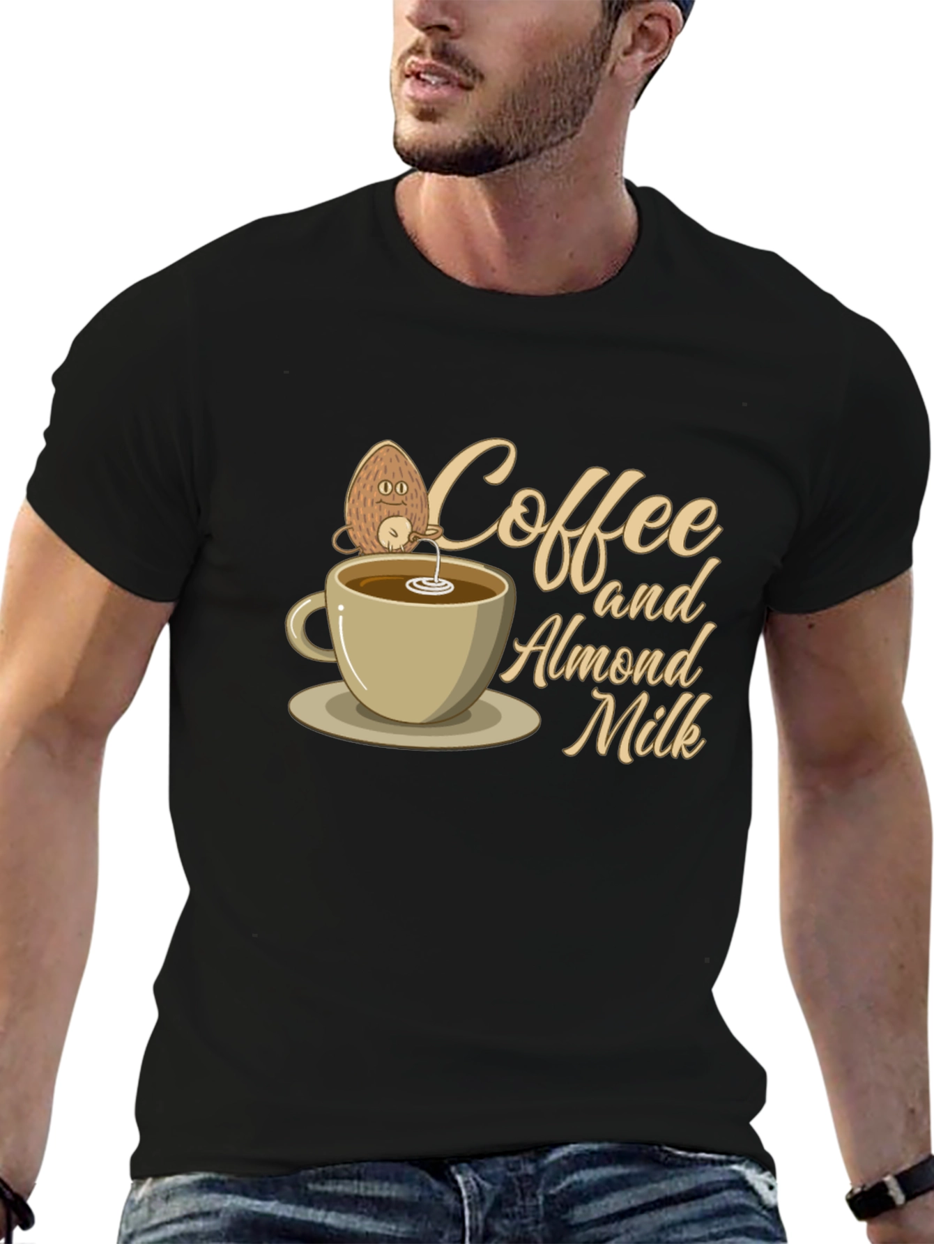 Coffee & Almond Milk Graphic T-Shirt