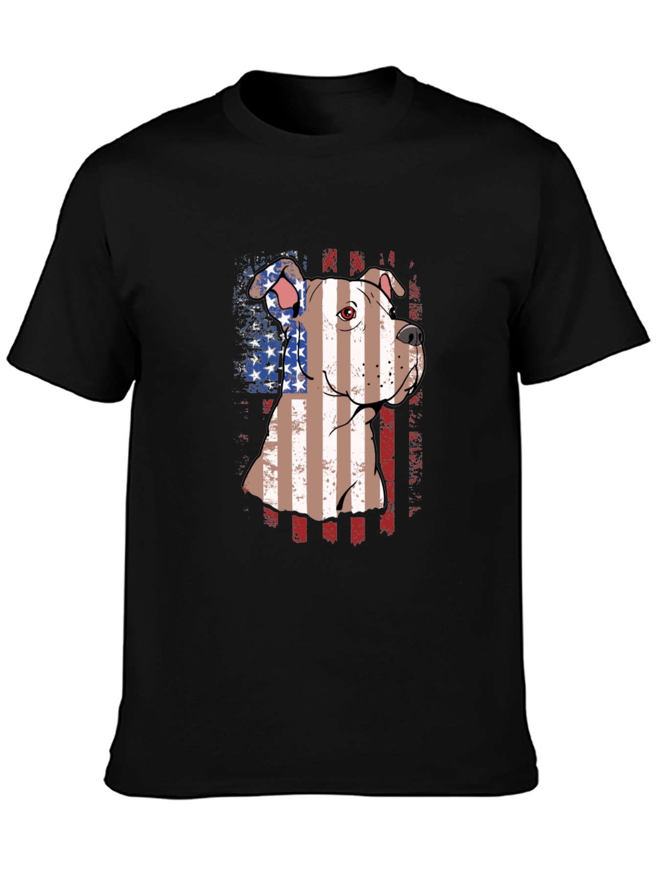 American Pit Bull Dog Patriotic T-Shirt