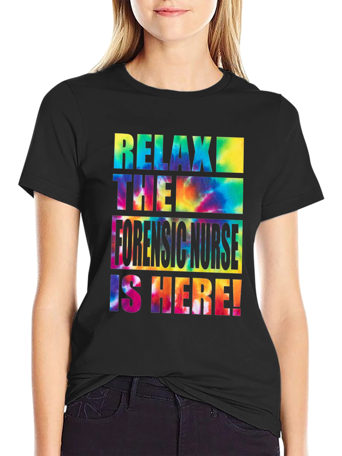 Relax Forensic Nurse Tie Dye T-Shirt
