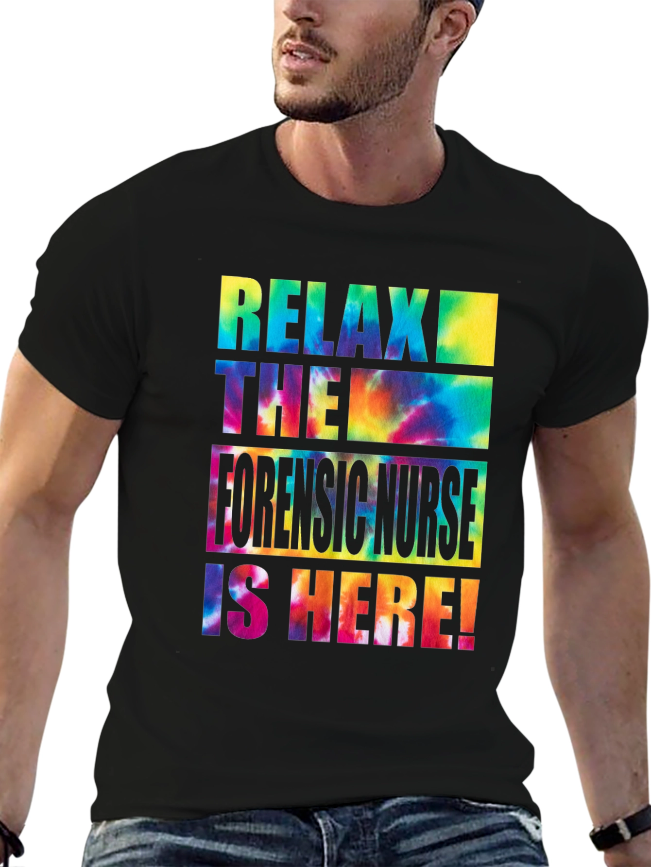 Relax Forensic Nurse Tie Dye T-Shirt