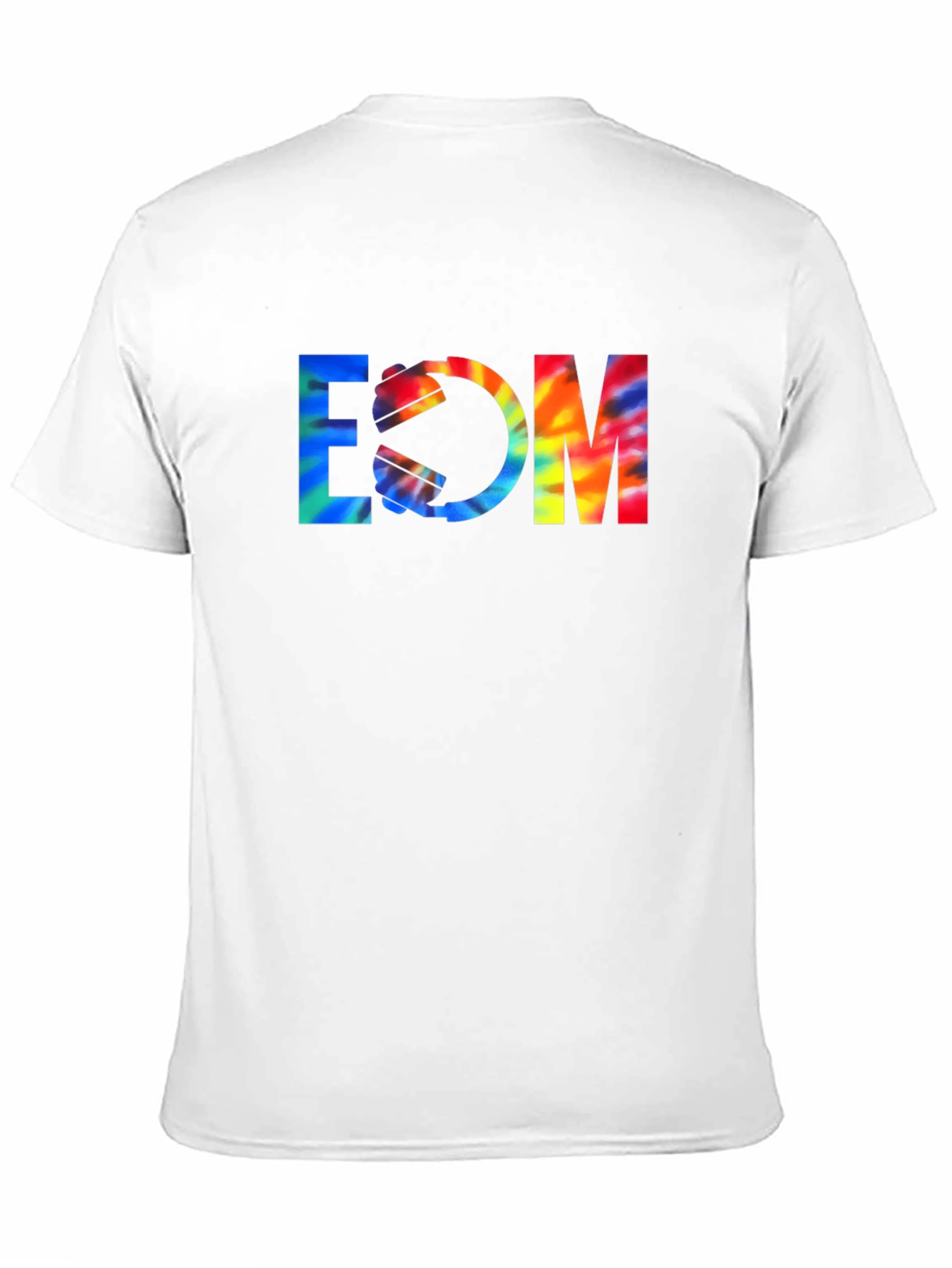 EDM Tie-Dye Graphic Black T-Shirt