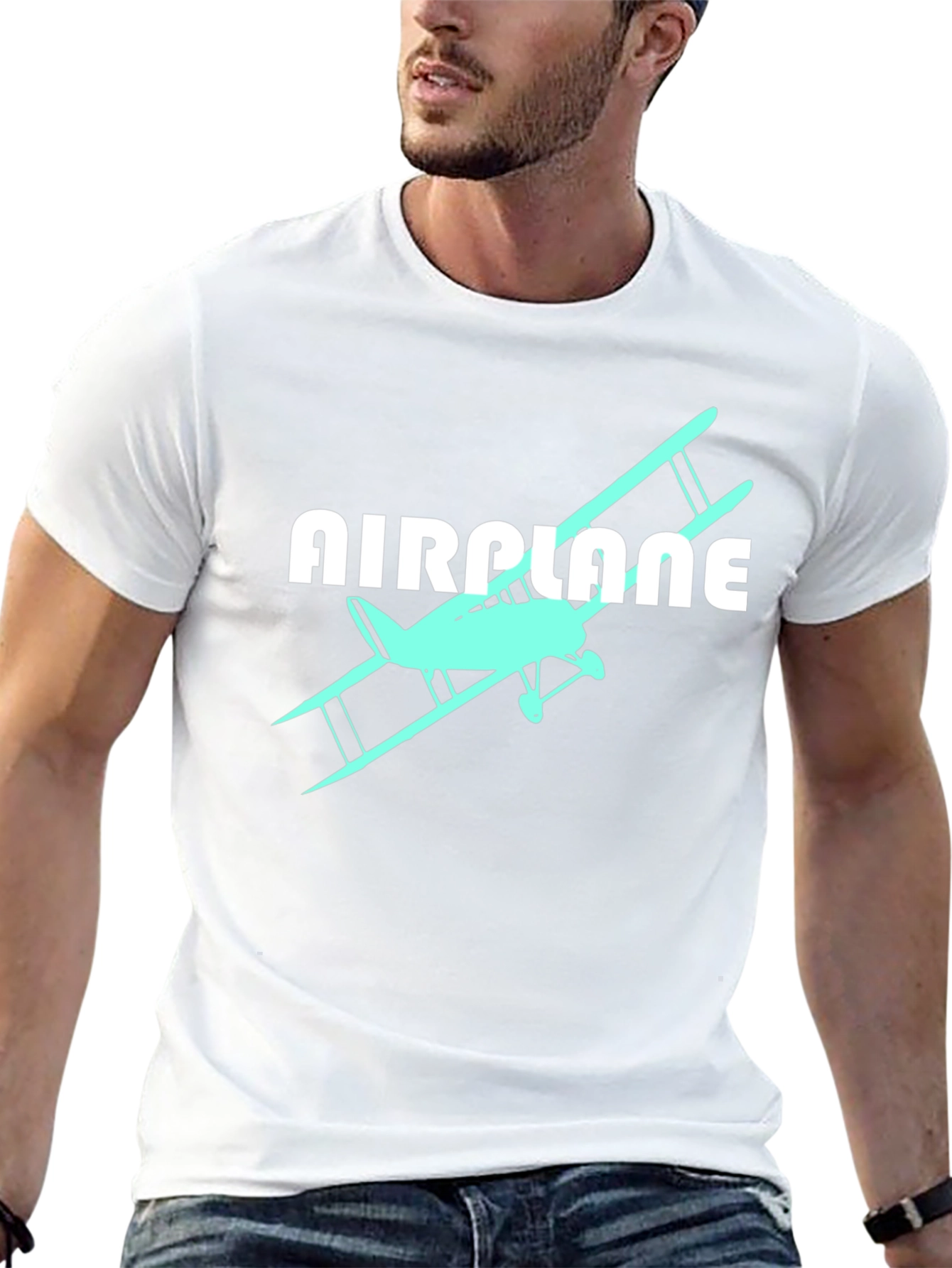 Airplane Biplane Graphic Tee - Aviation T-Shirt