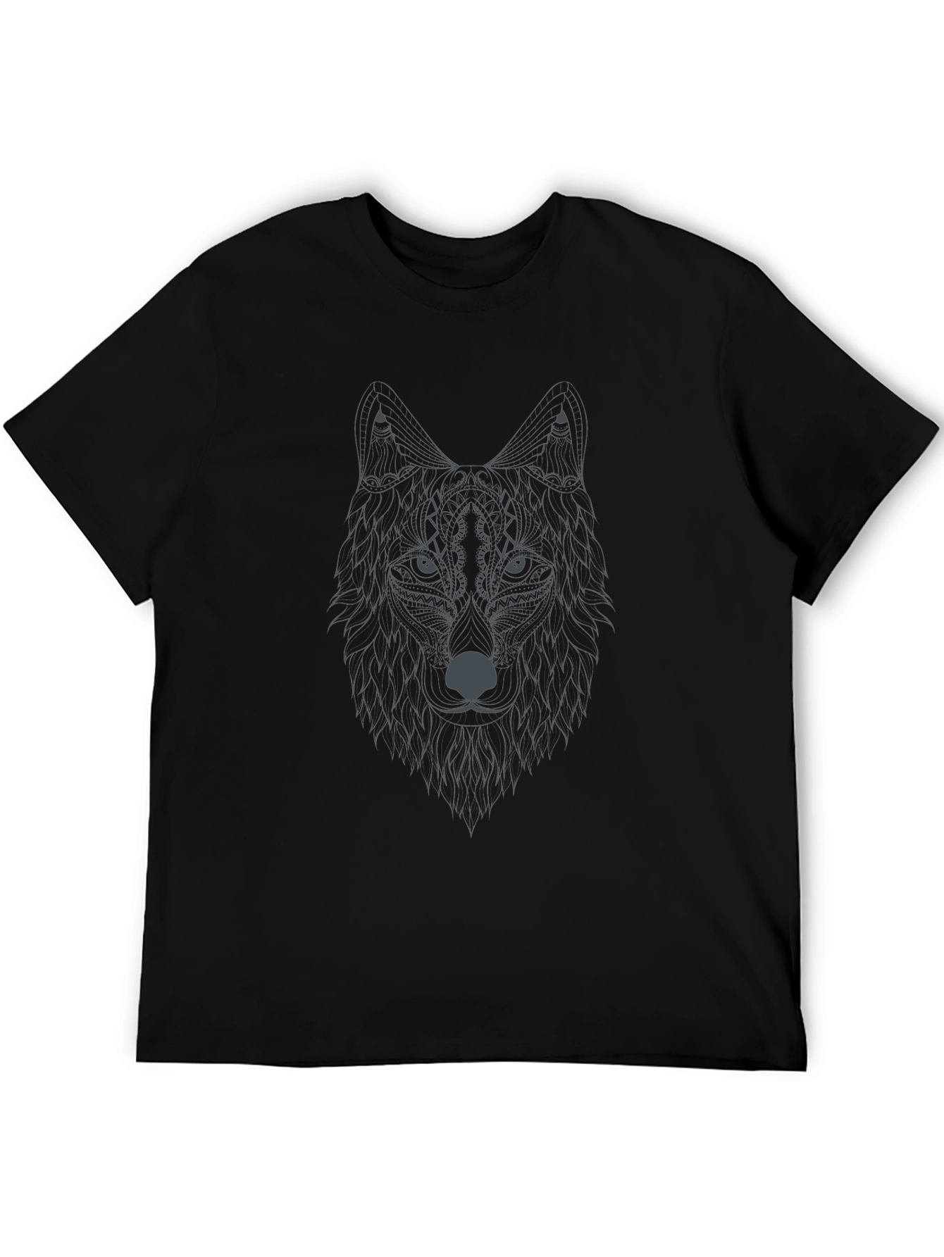 Wolf Graphic Print Tee - Stylish Menswear