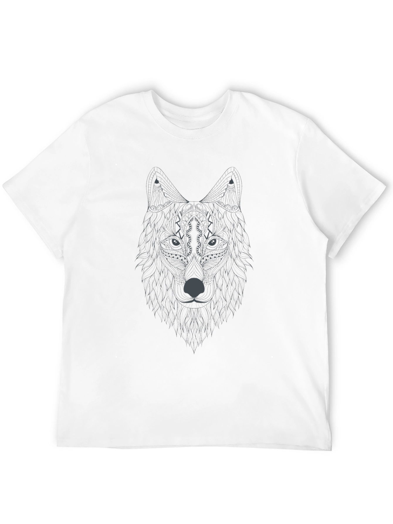 Wolf Graphic Print Tee - Stylish Menswear