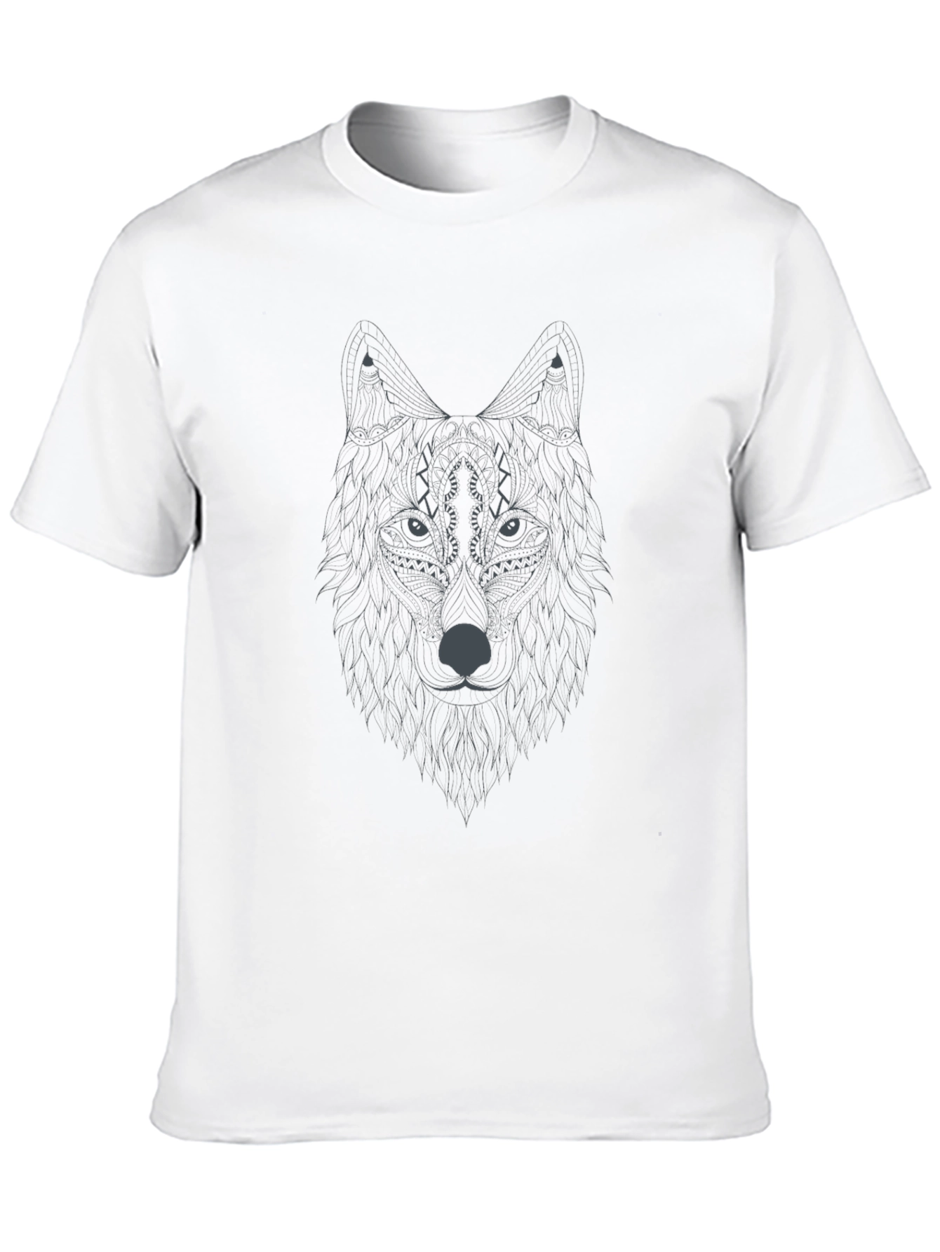 Wolf Graphic Print Tee - Stylish Menswear