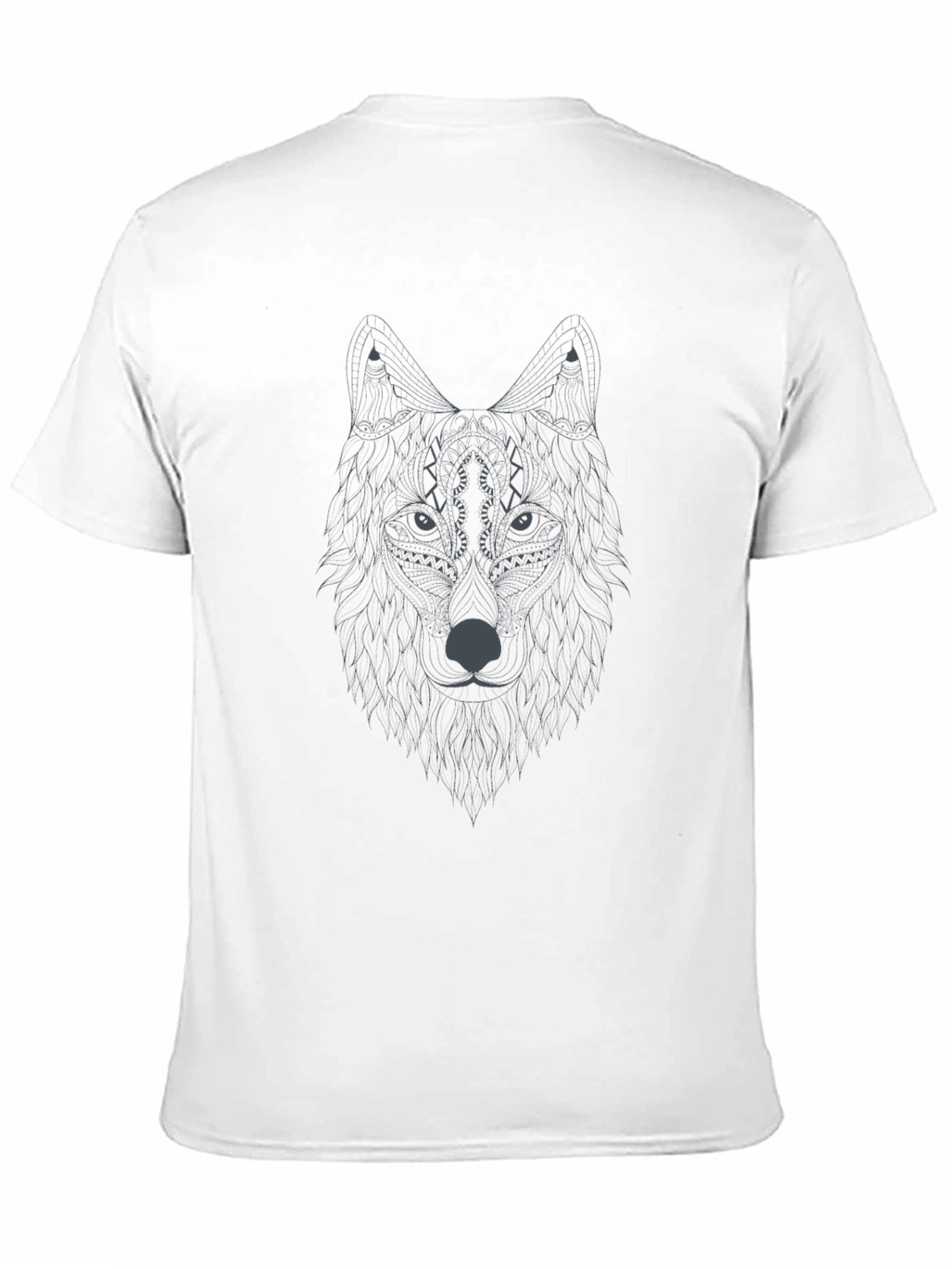 Wolf Graphic Print Tee - Stylish Menswear