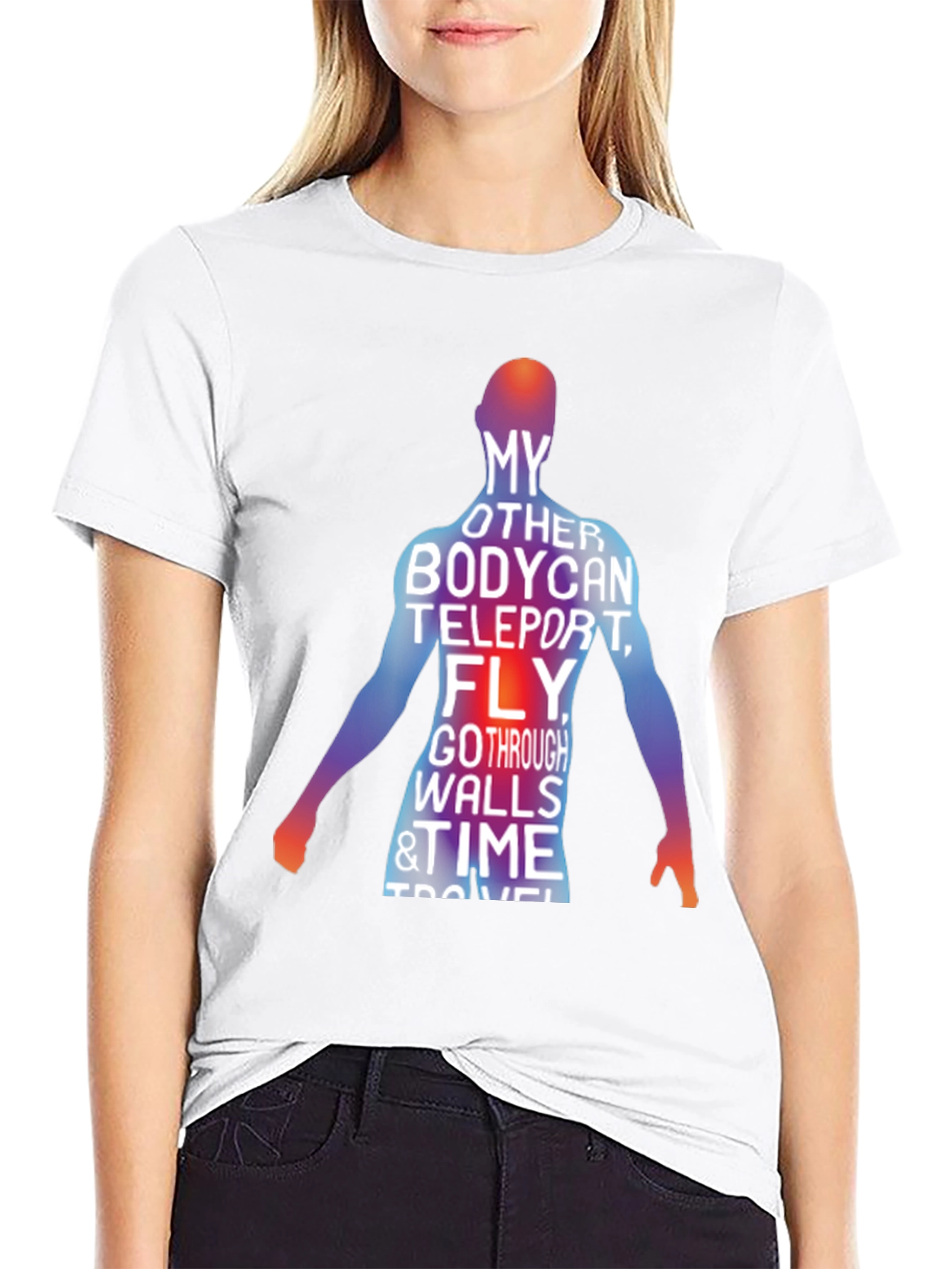 Teleporting Body Mens Graphic Tee
