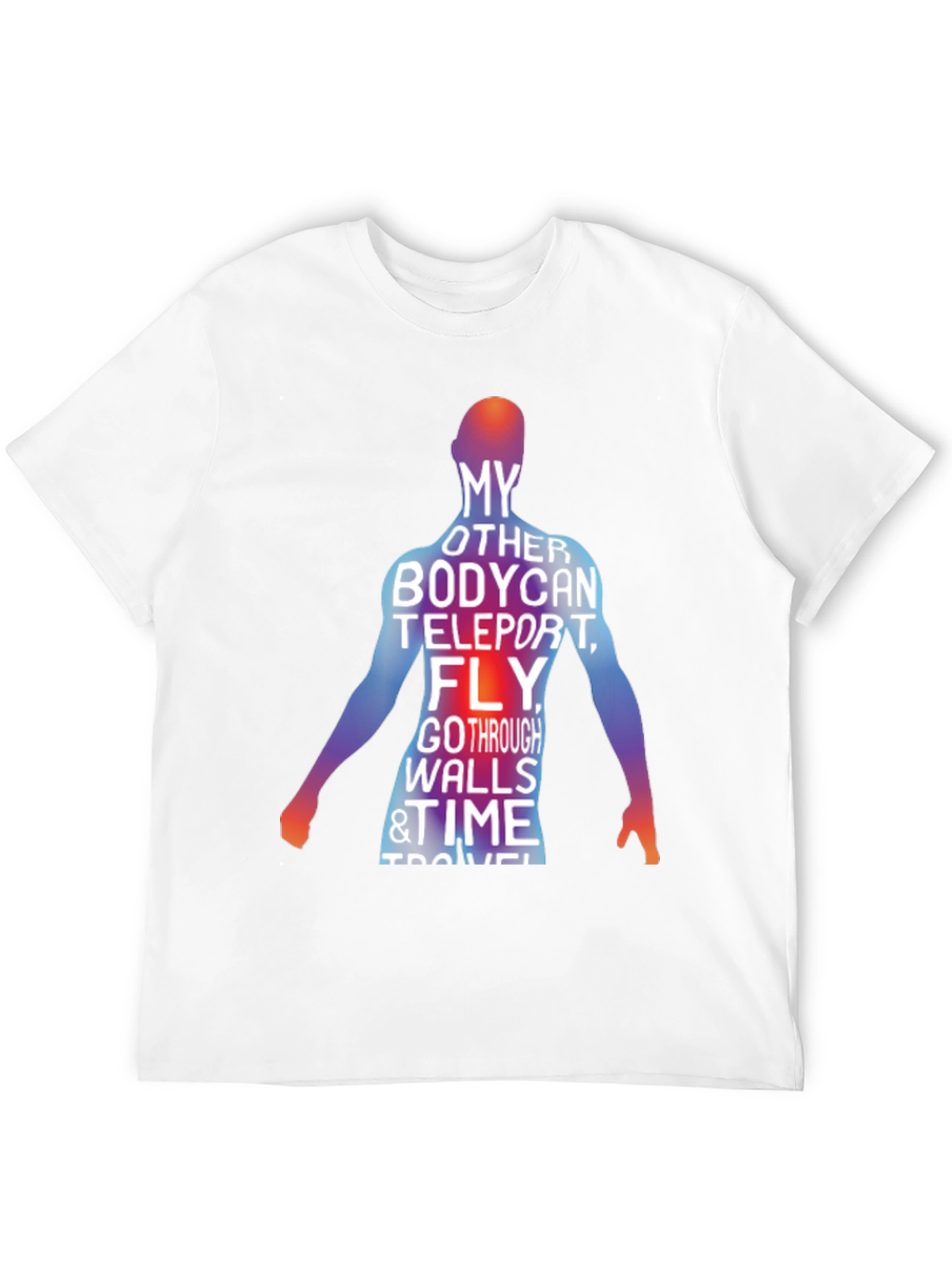 Teleporting Body Mens Graphic Tee