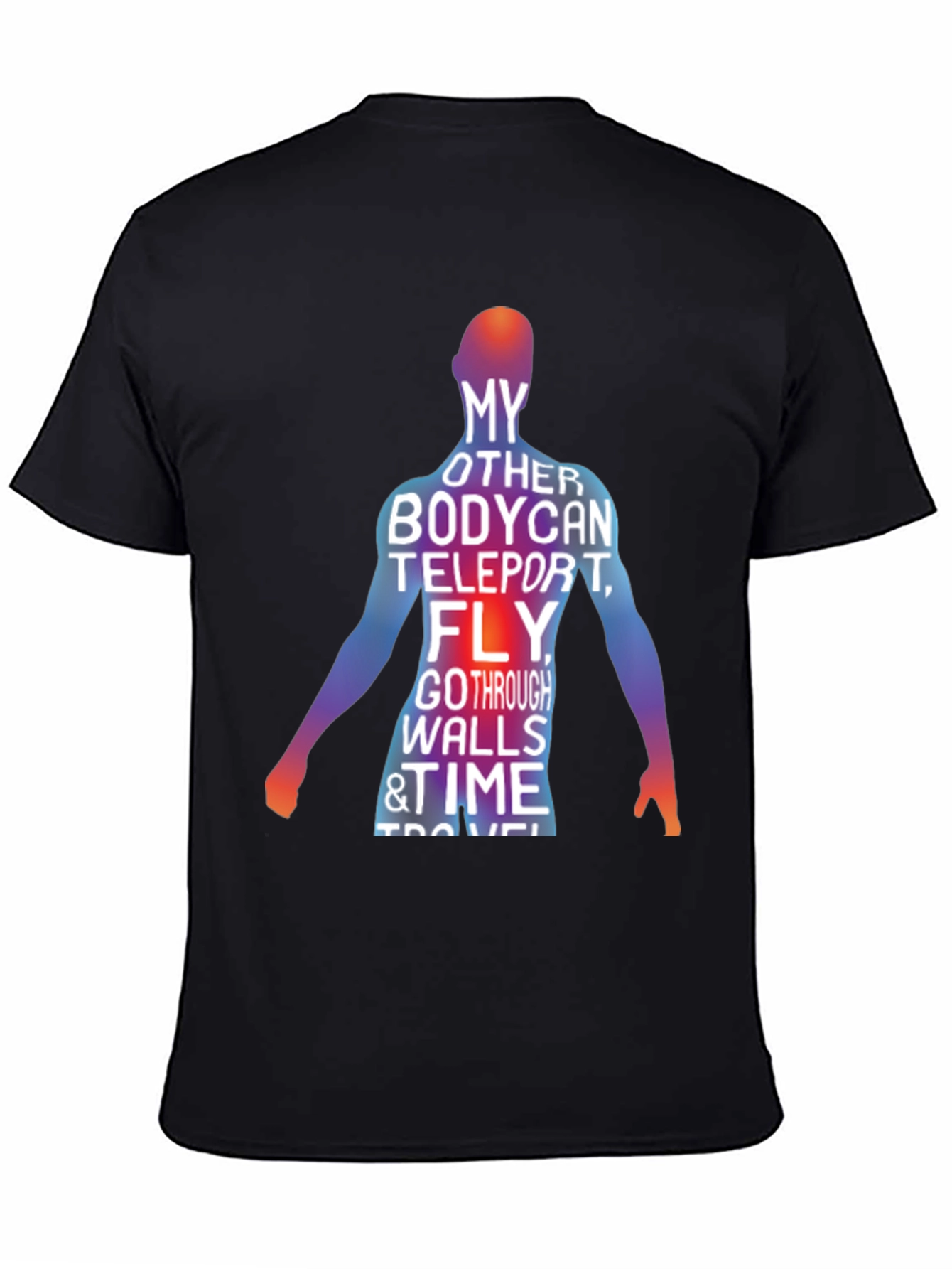 Teleporting Body Mens Graphic Tee