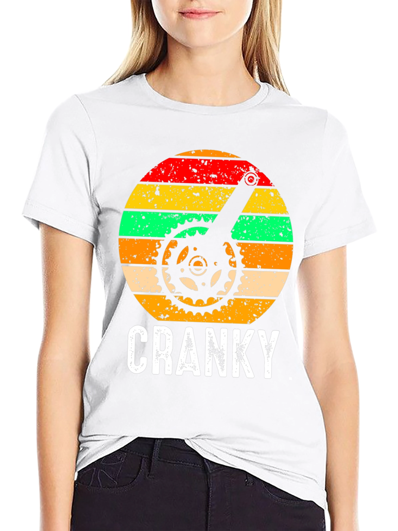 Cranky Cyclist Graphic Tee - Black