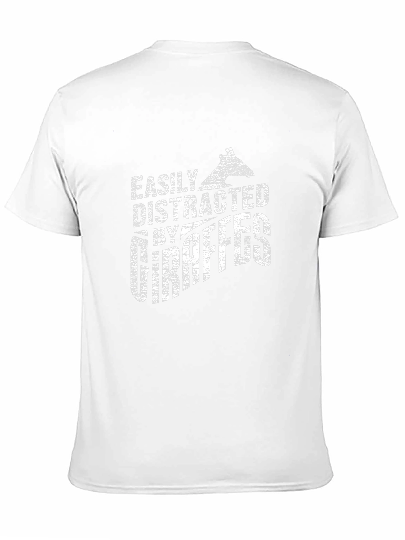 Easily Distracted by Giraffes Graphic Tee - Black
