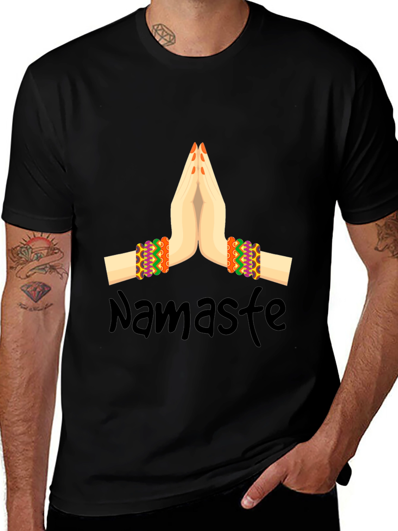 Namaste Graphic Tee - Peace and Positivity