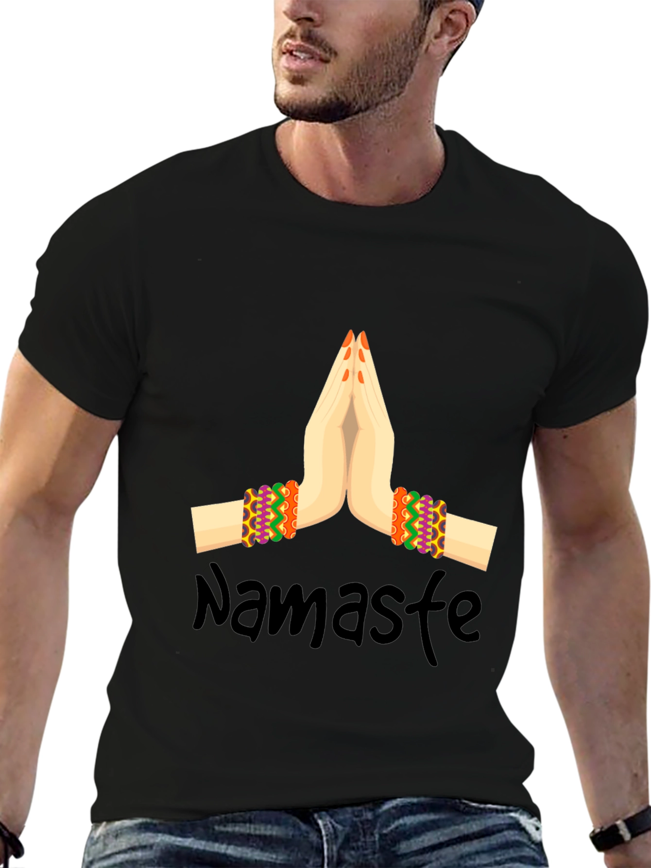Namaste Graphic Tee - Peace and Positivity