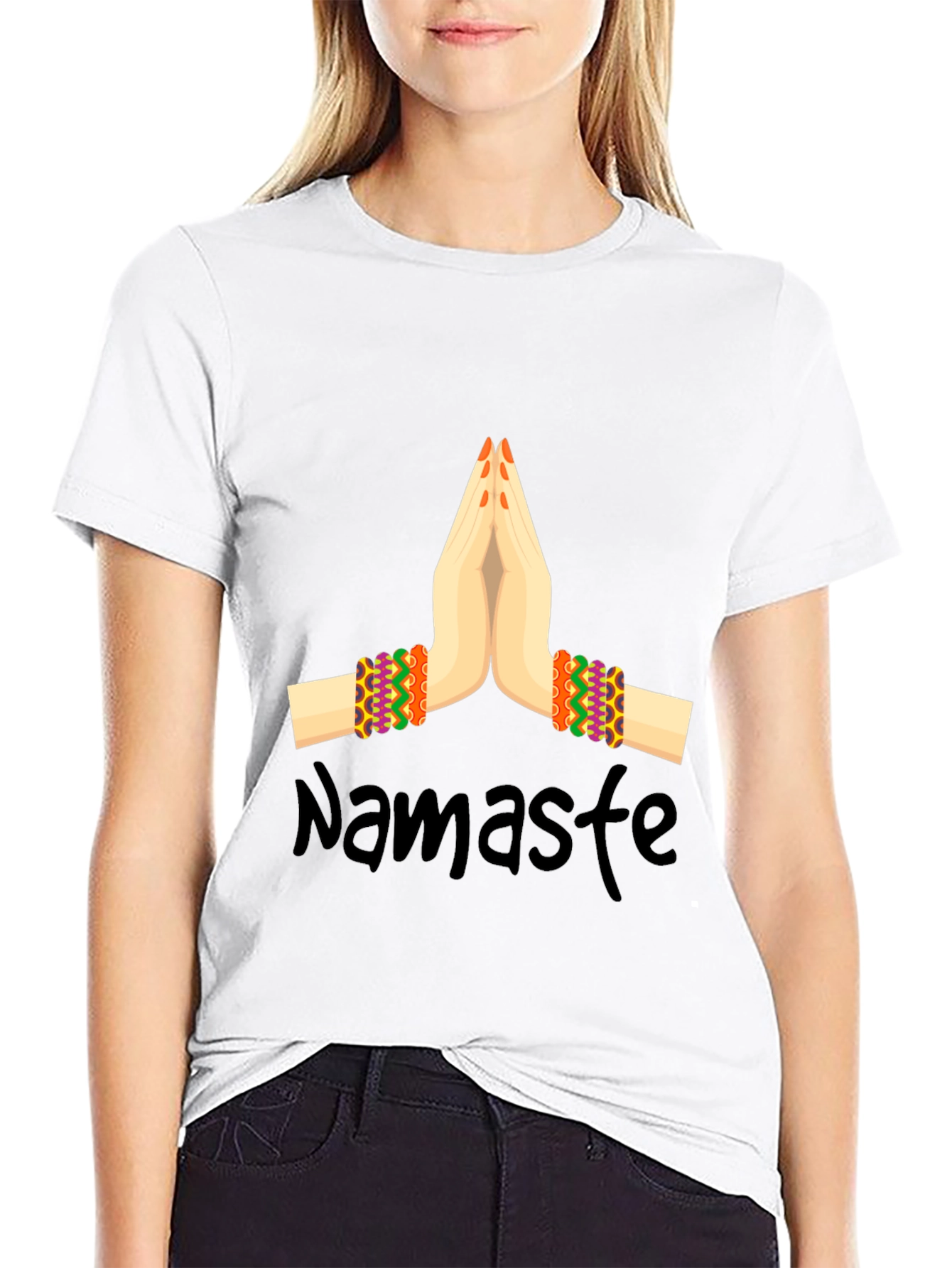 Namaste Graphic Tee - Peace and Positivity