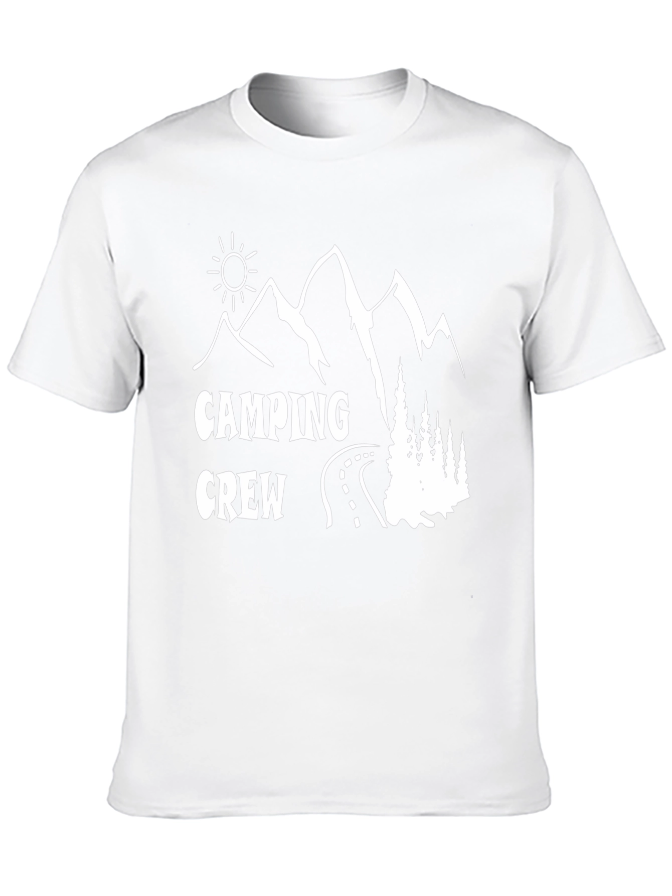 Camping Crew Black Graphic T-Shirt