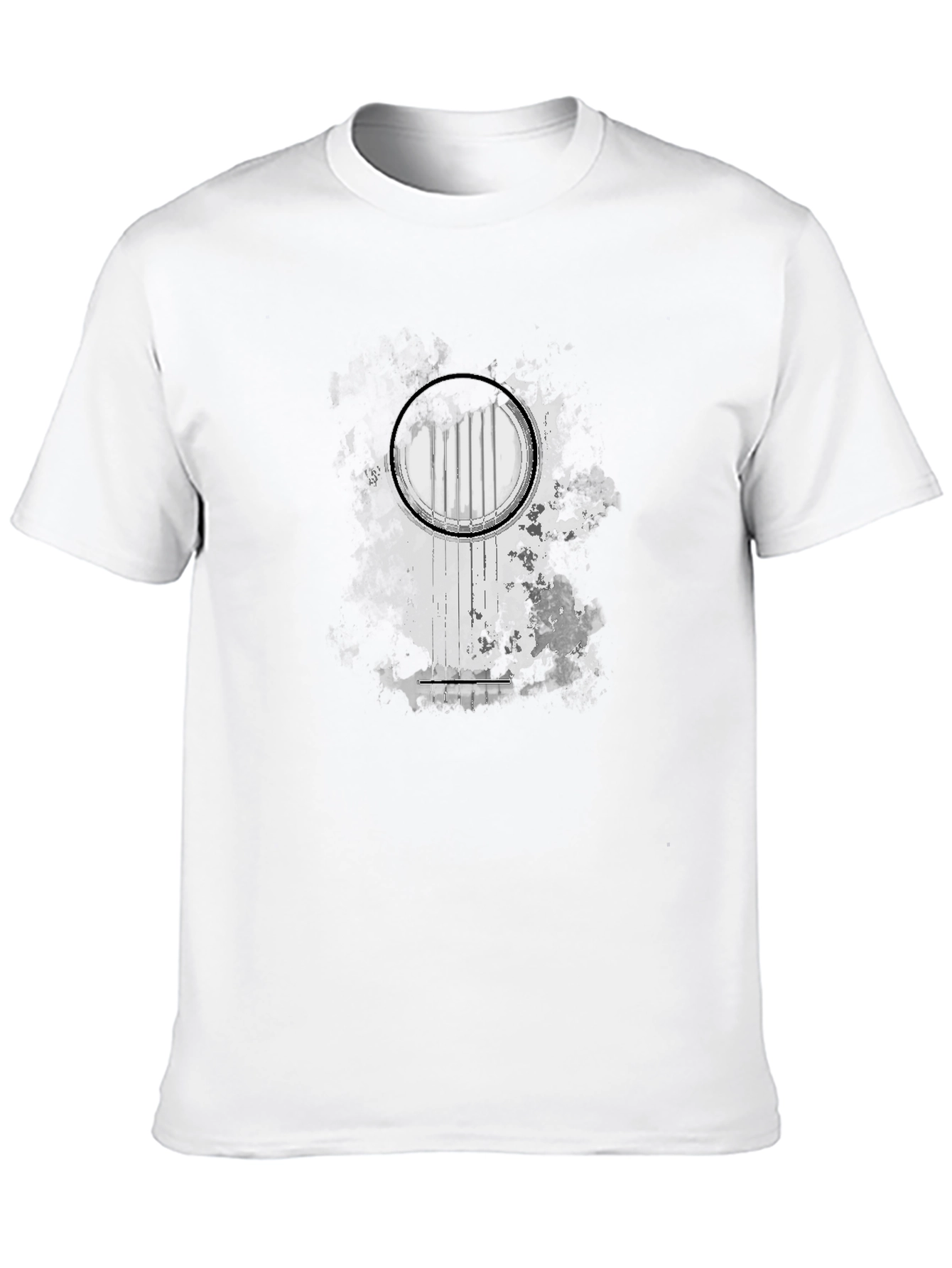 Abstract Guitar T-Shirt - Black