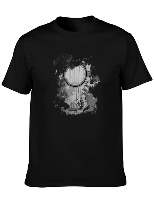 Abstract Guitar T-Shirt - Black