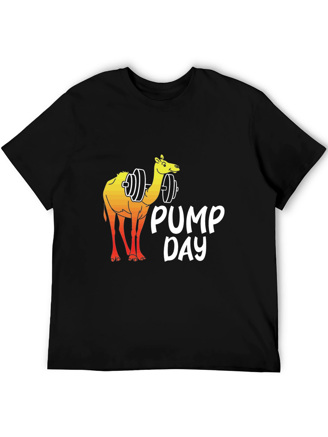 Workout Camel Graphic T-Shirt - Pump Day