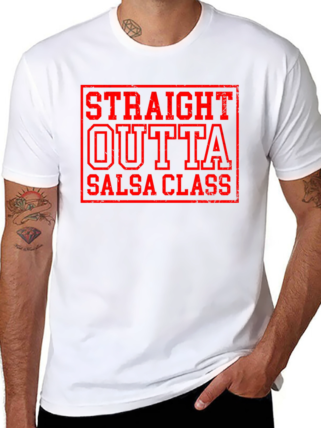 Straight Outta Salsa Class Funny Dance T-Shirt