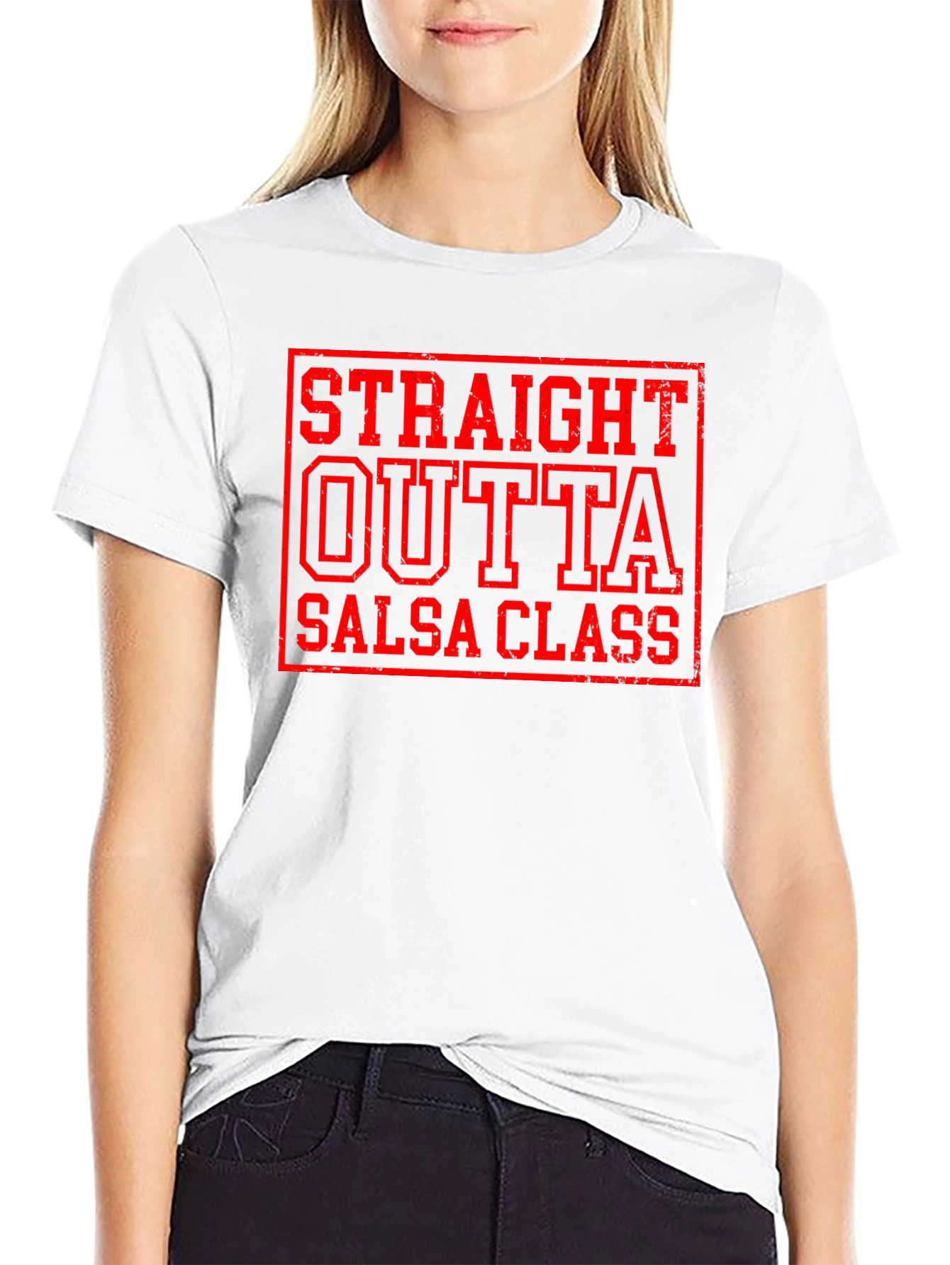 Straight Outta Salsa Class Funny Dance T-Shirt