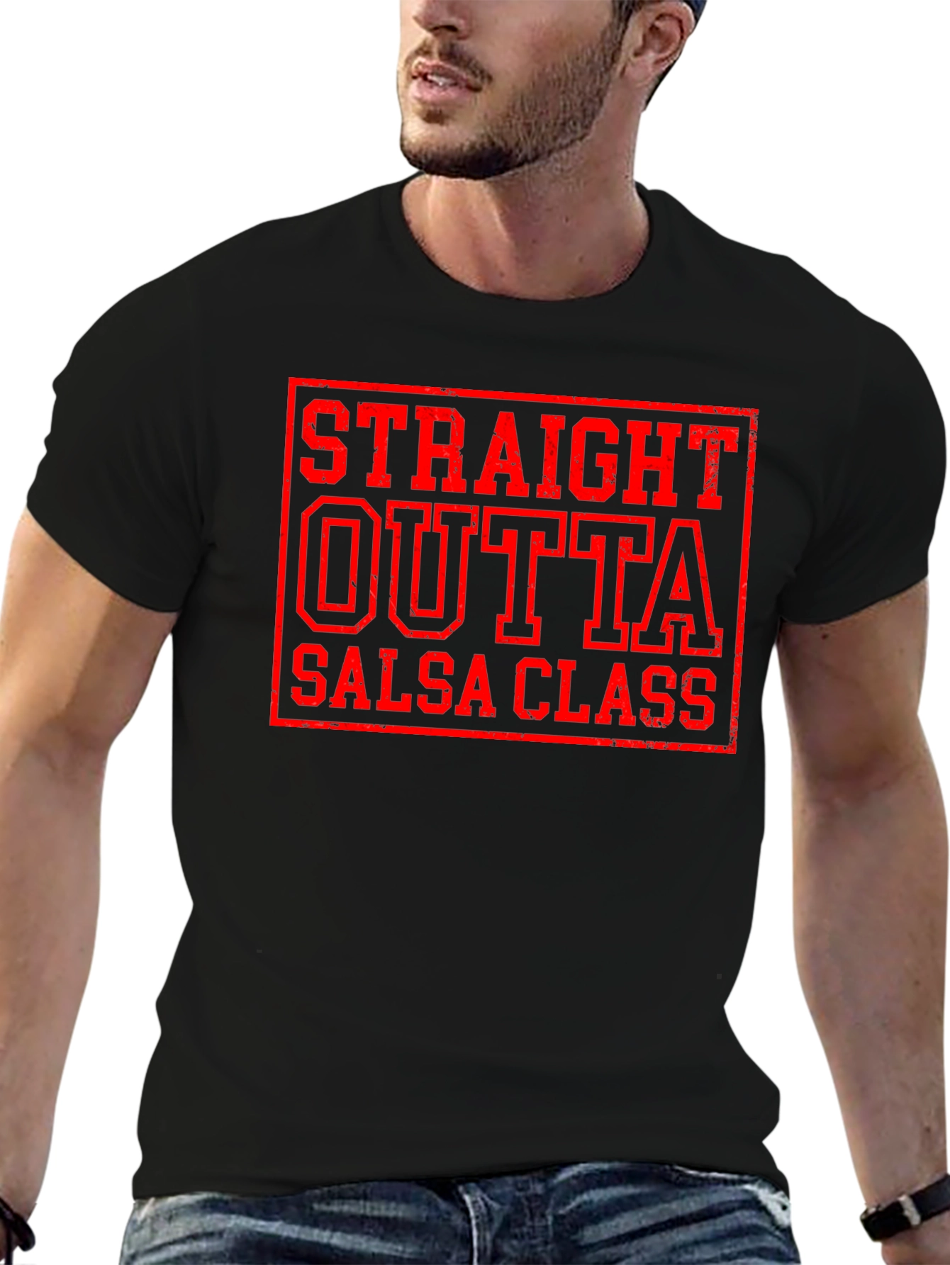 Straight Outta Salsa Class Funny Dance T-Shirt