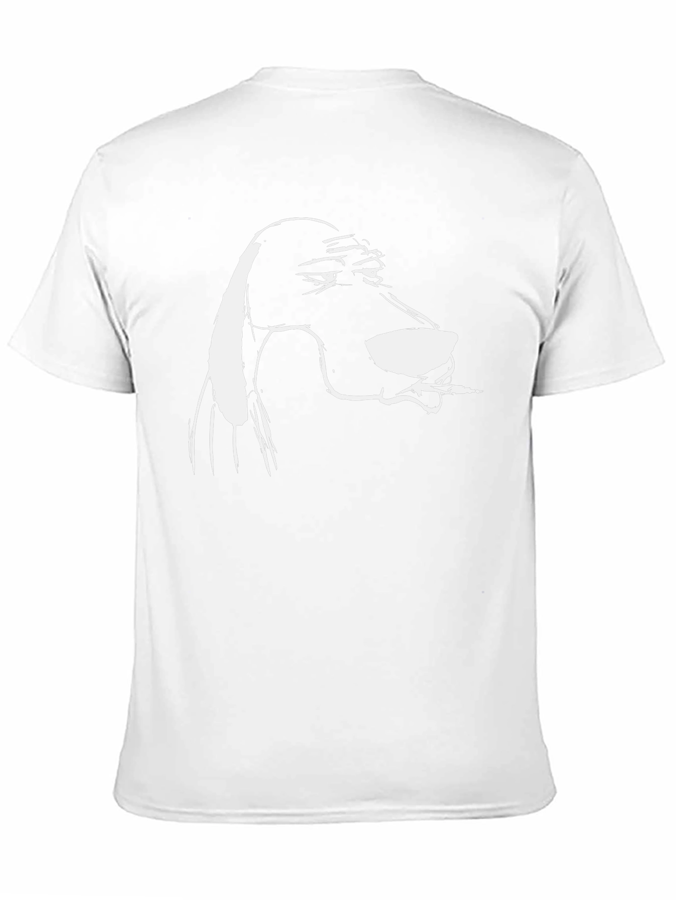 Cool Dog Cartoon Tee - Black Cotton Blend