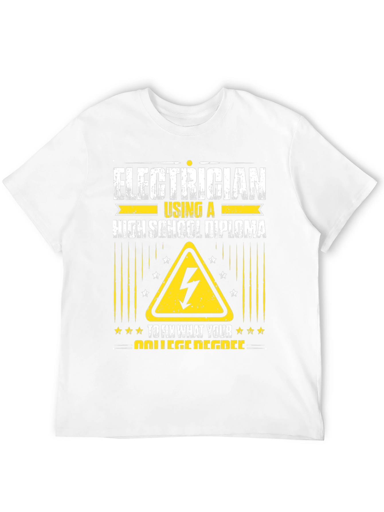 Electrician High School Diploma Funny T-Shirt