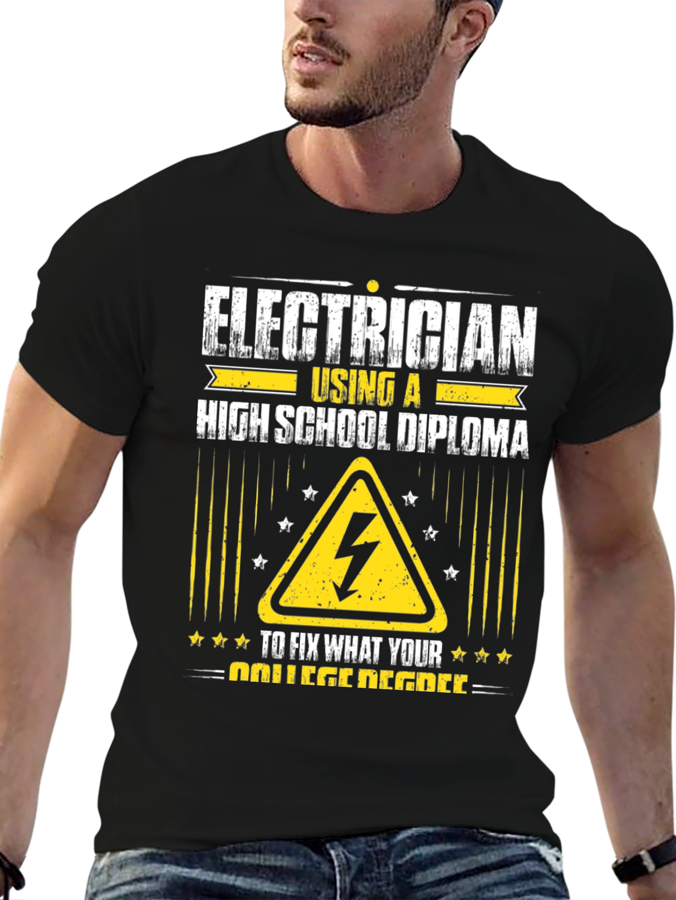 Electrician High School Diploma Funny T-Shirt