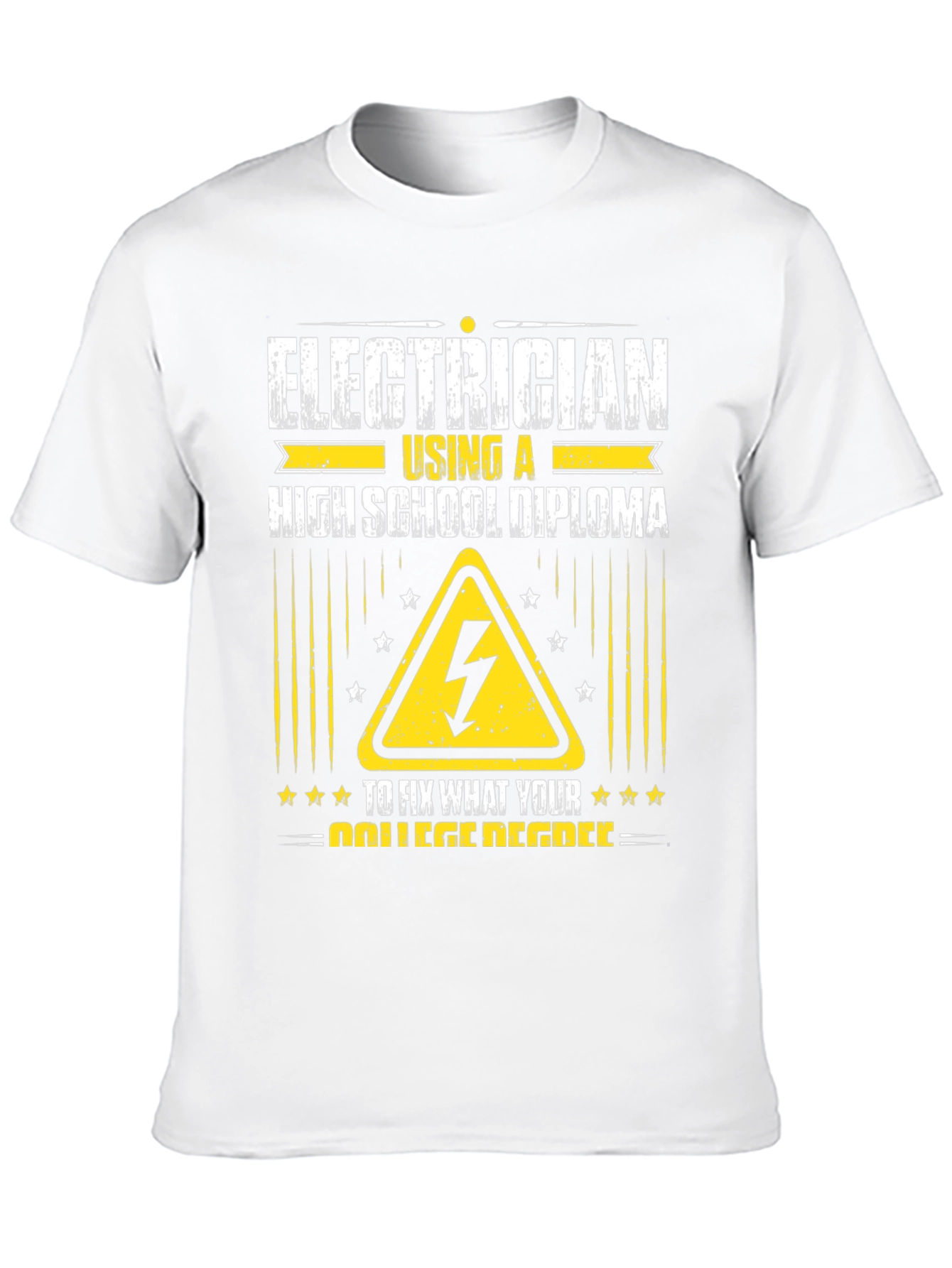 Electrician High School Diploma Funny T-Shirt