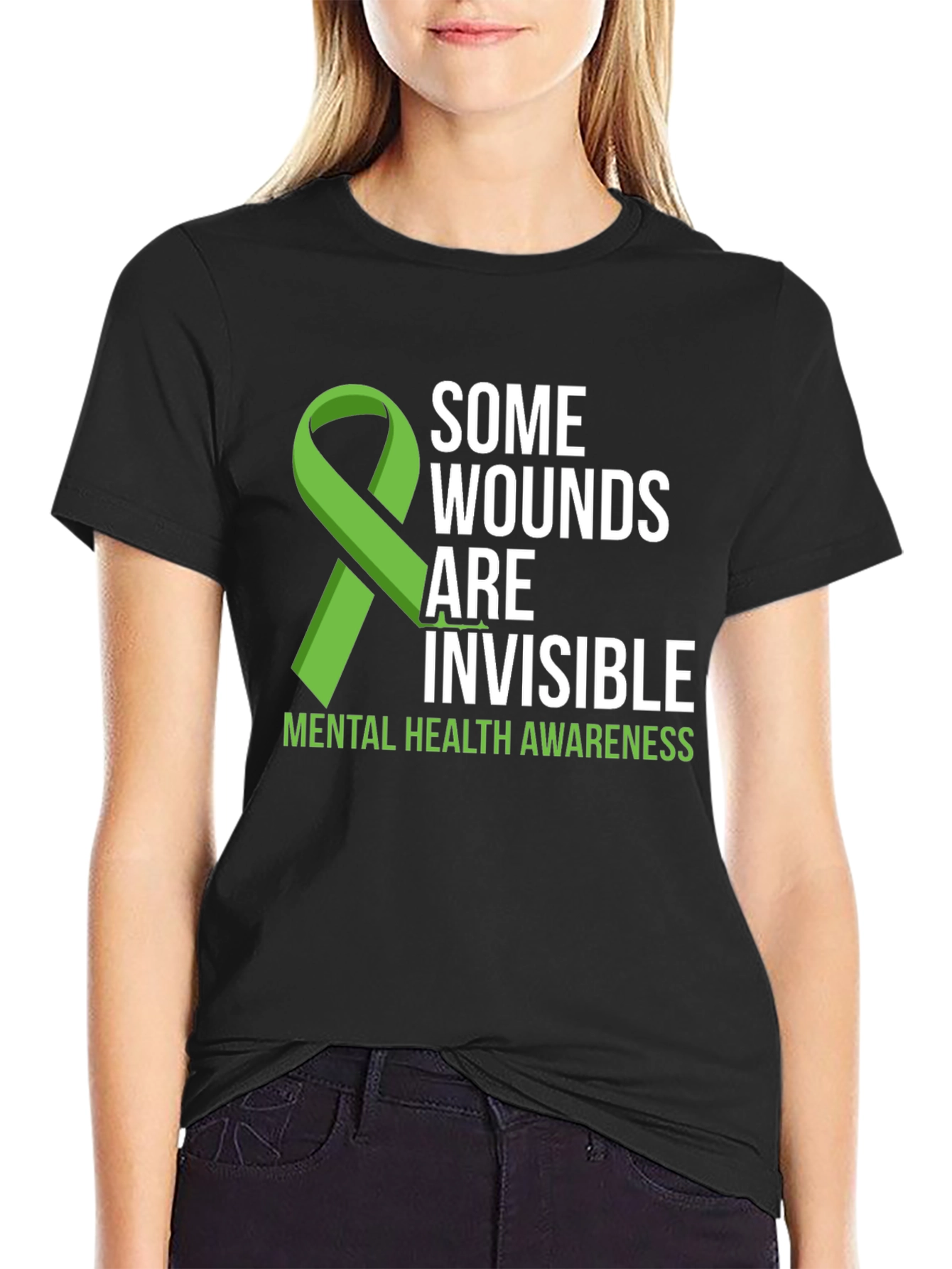 Mental Health Awareness Ribbon T-Shirt