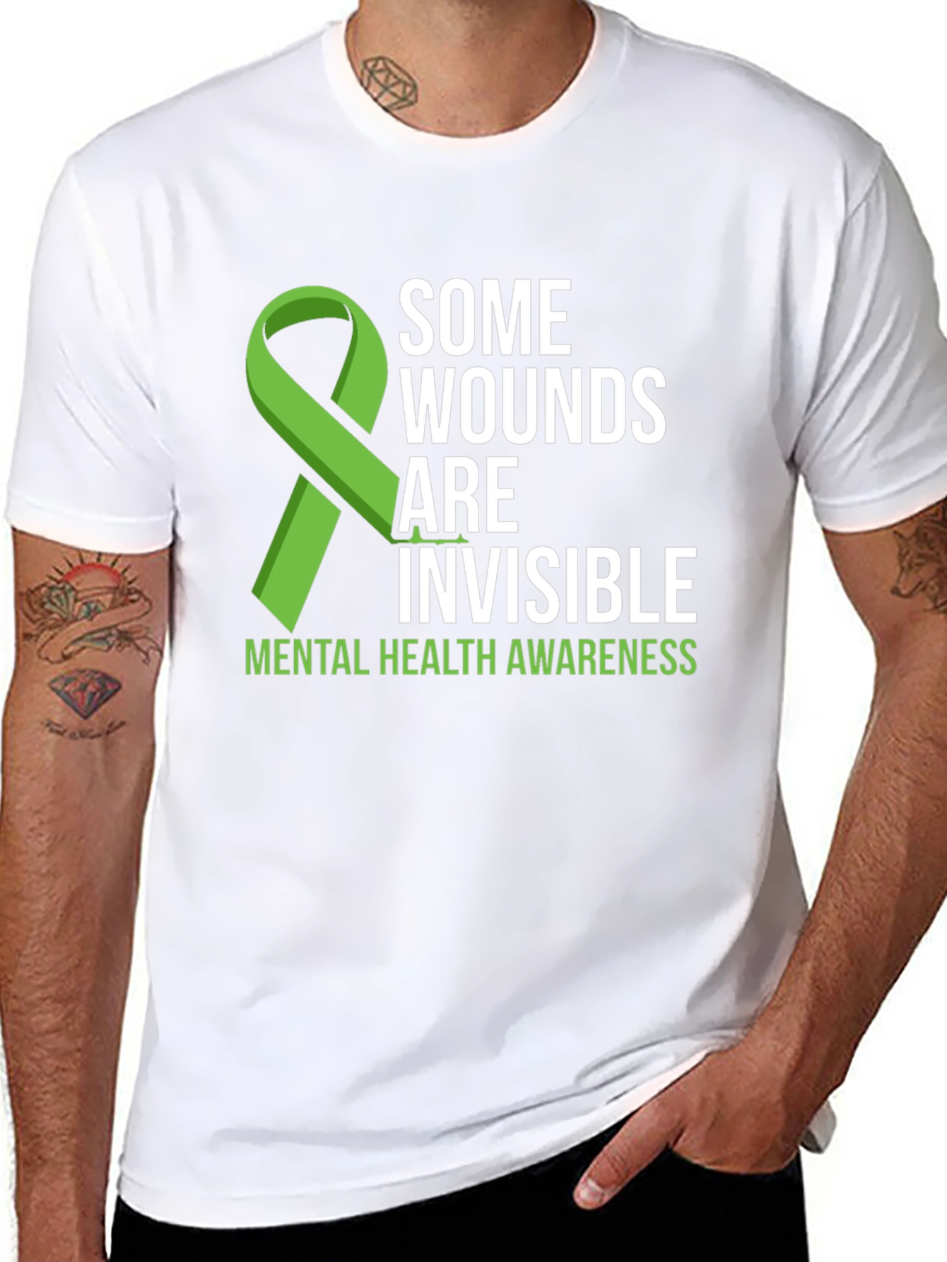 Mental Health Awareness Ribbon T-Shirt