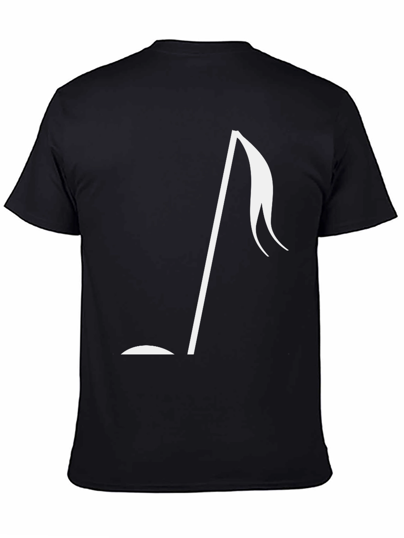Musical Note Graphic Tee - Stylish Black T-Shirt