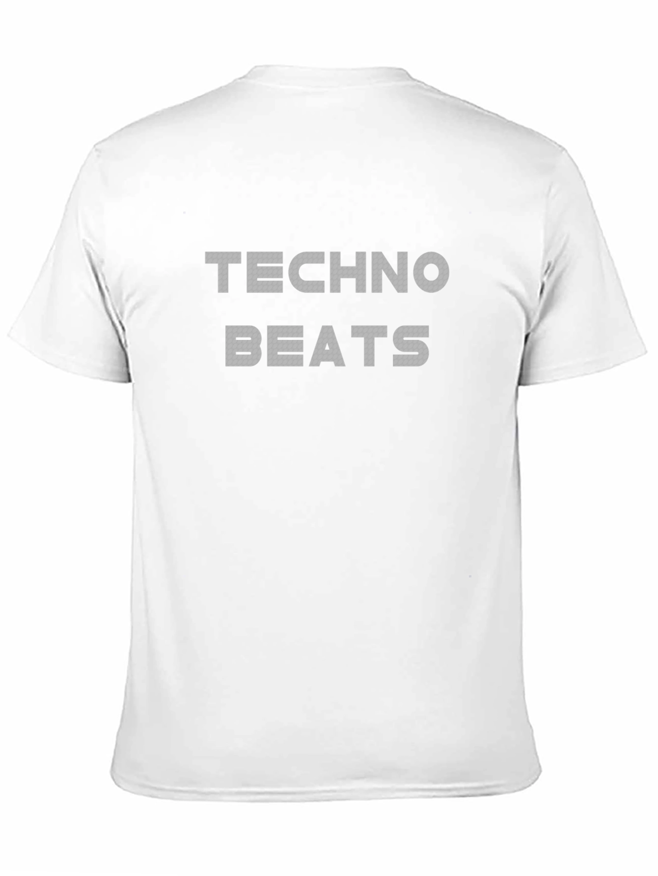 Techno Beats Graphic Print Black T-Shirt