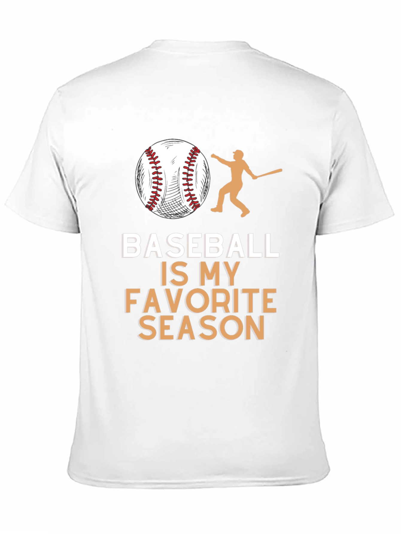 Baseball is My Favorite Season Black T-Shirt