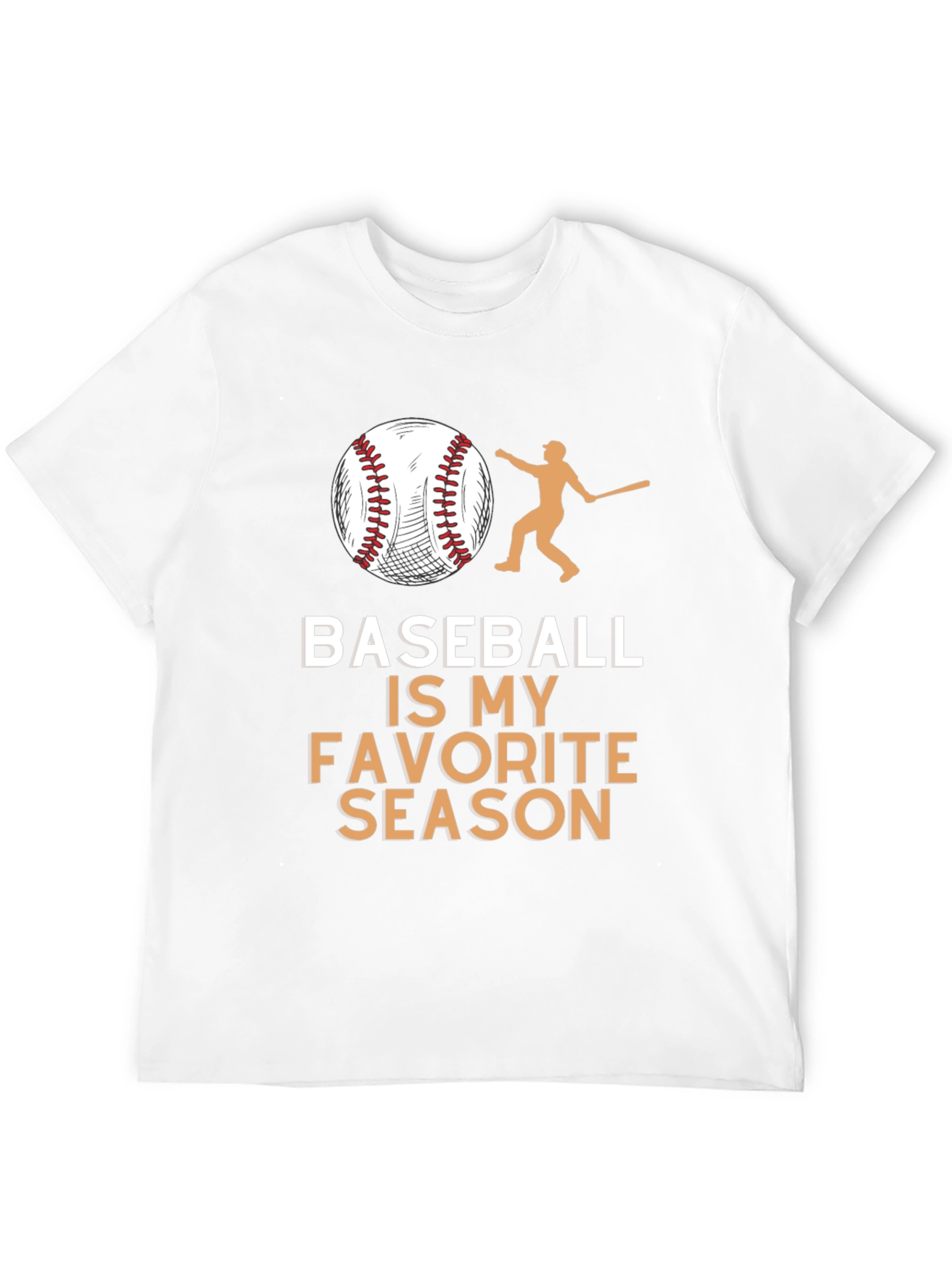 Baseball is My Favorite Season Black T-Shirt