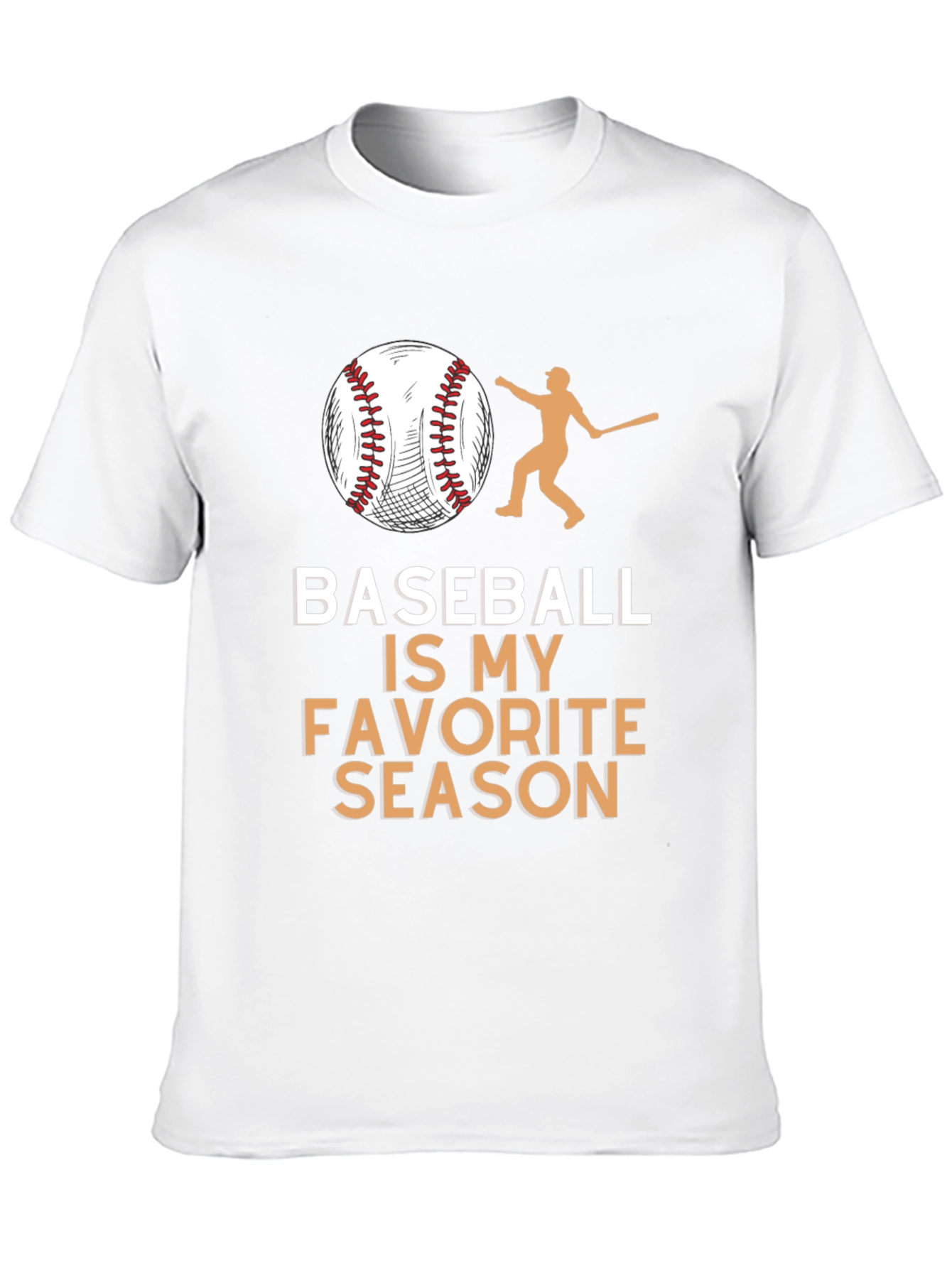 Baseball is My Favorite Season Black T-Shirt