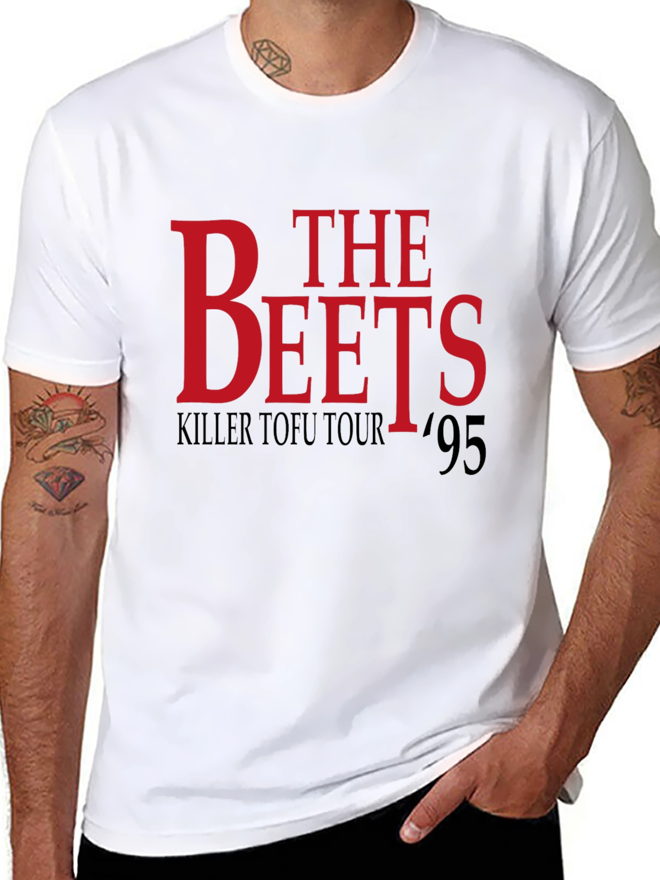The Beets Killer Tofu Tour 95 Black T-Shirt