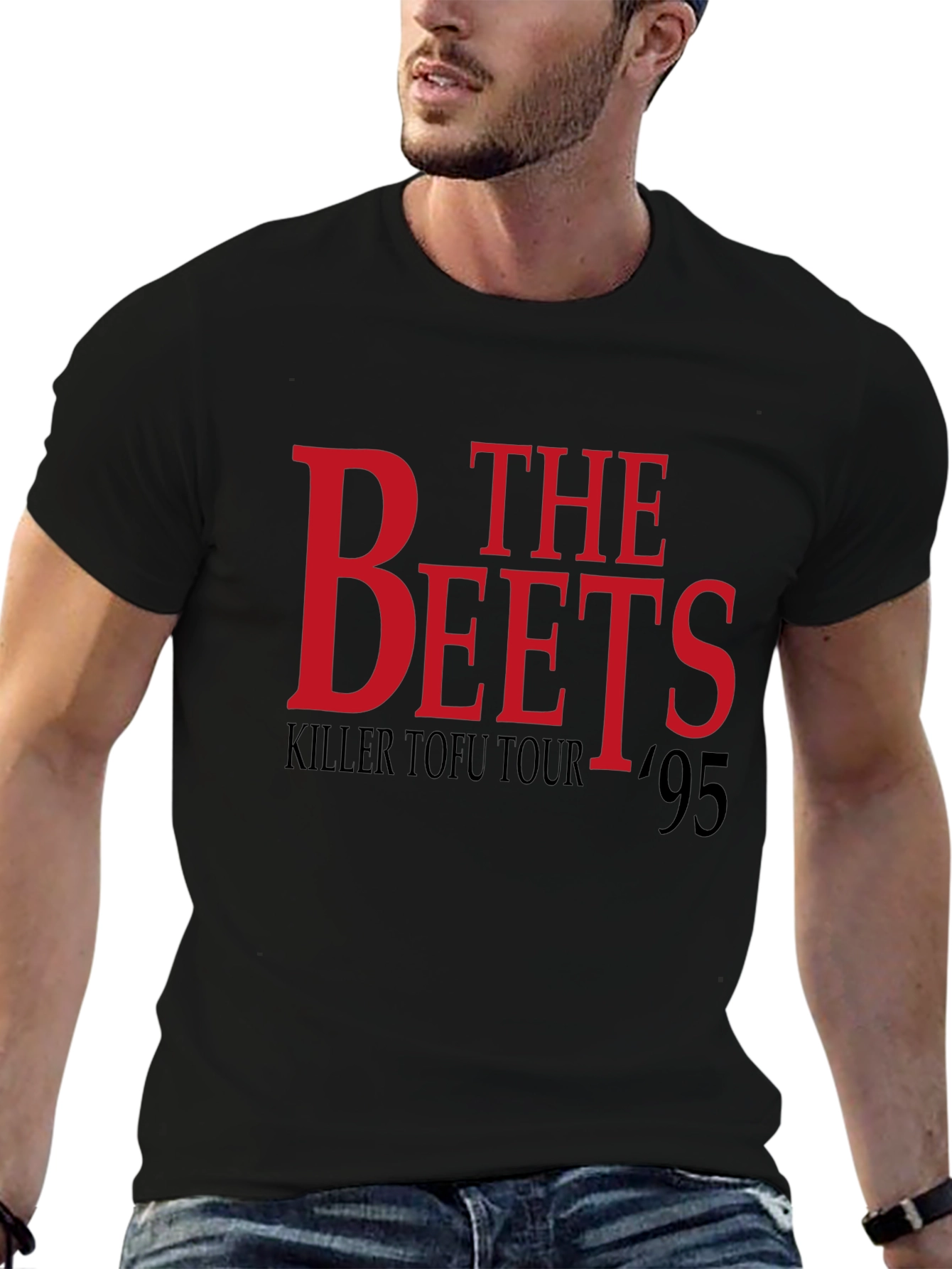 The Beets Killer Tofu Tour 95 Black T-Shirt