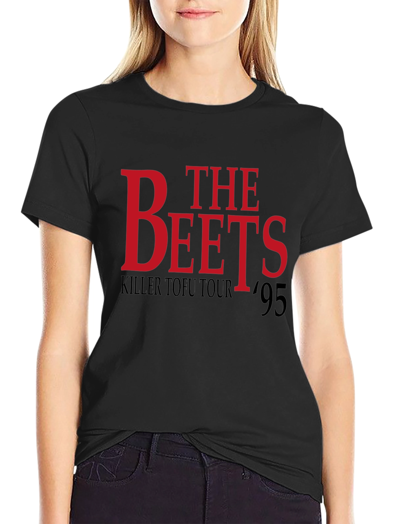 The Beets Killer Tofu Tour 95 Black T-Shirt