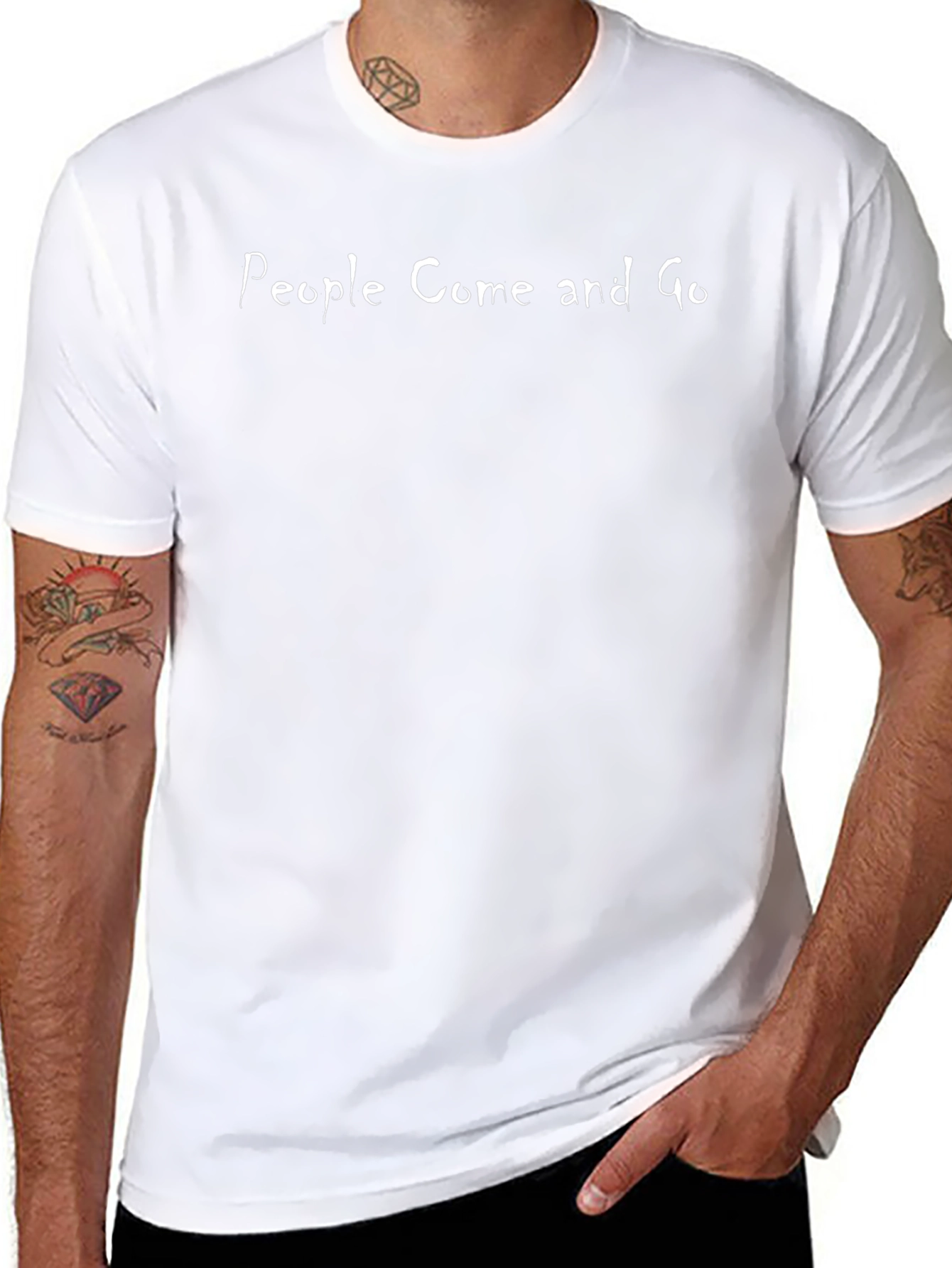 People Come and Go Black T-Shirt