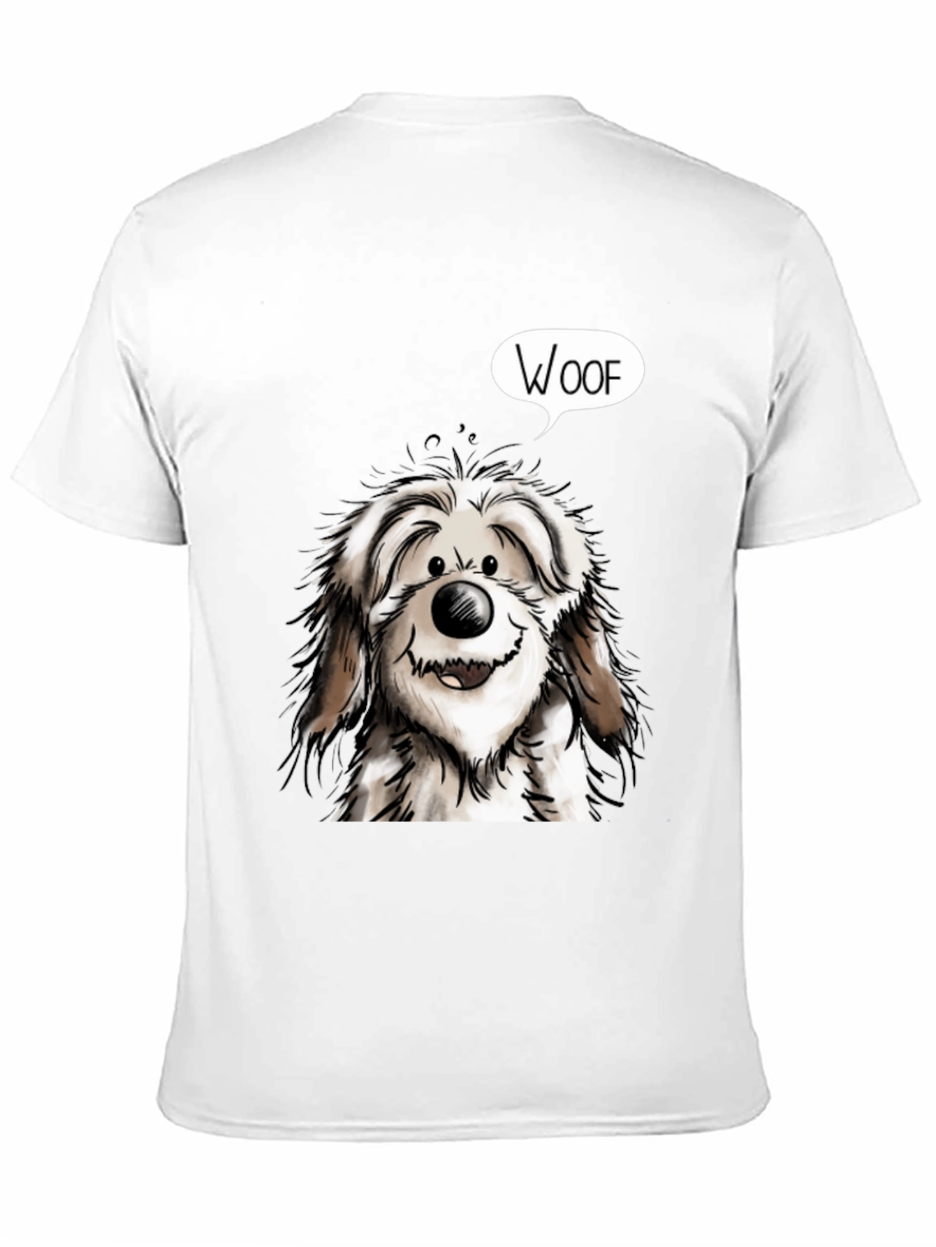 Woof Dog Graphic Tee - Mens Black T-Shirt