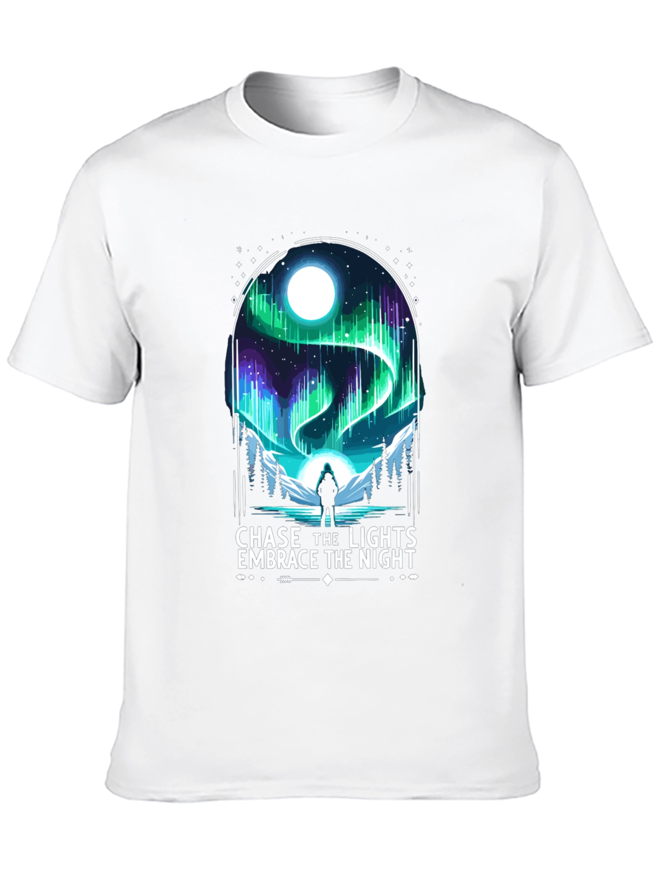 Chase the Lights Mens Black T-Shirt