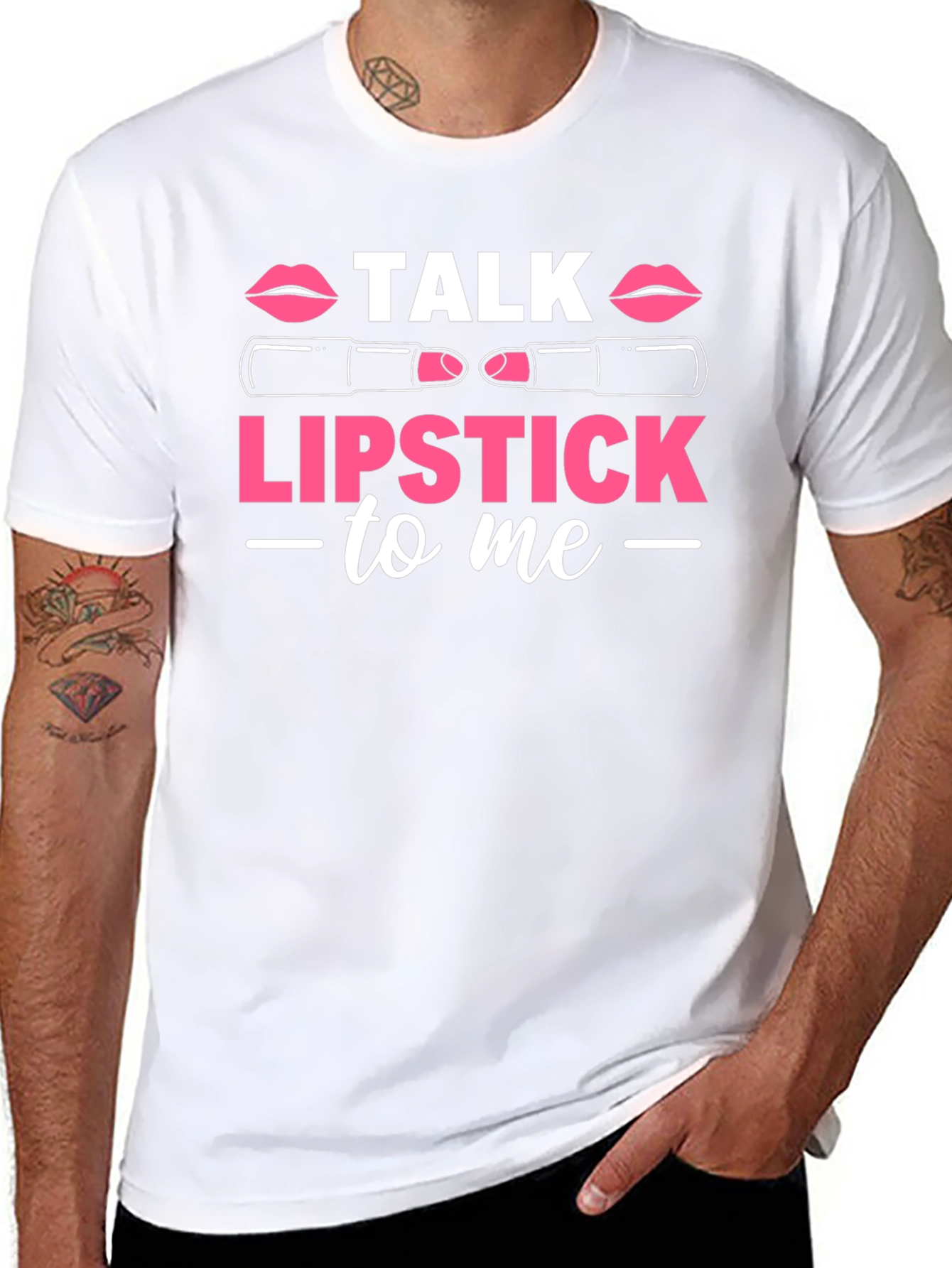 Talk Lipstick To Me Graphic T-Shirt