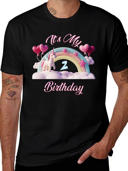 Unicorn 2nd Birthday T-Shirt - Fun & Festive!