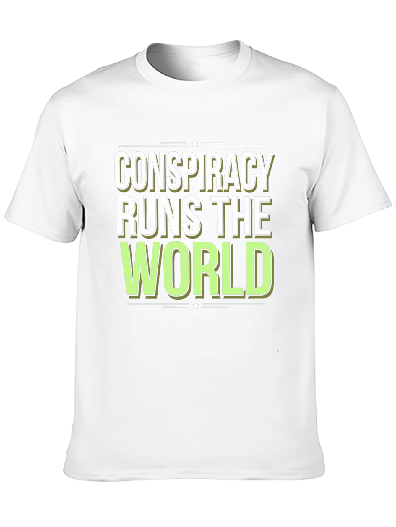 Conspiracy Runs The World Graphic T-Shirt
