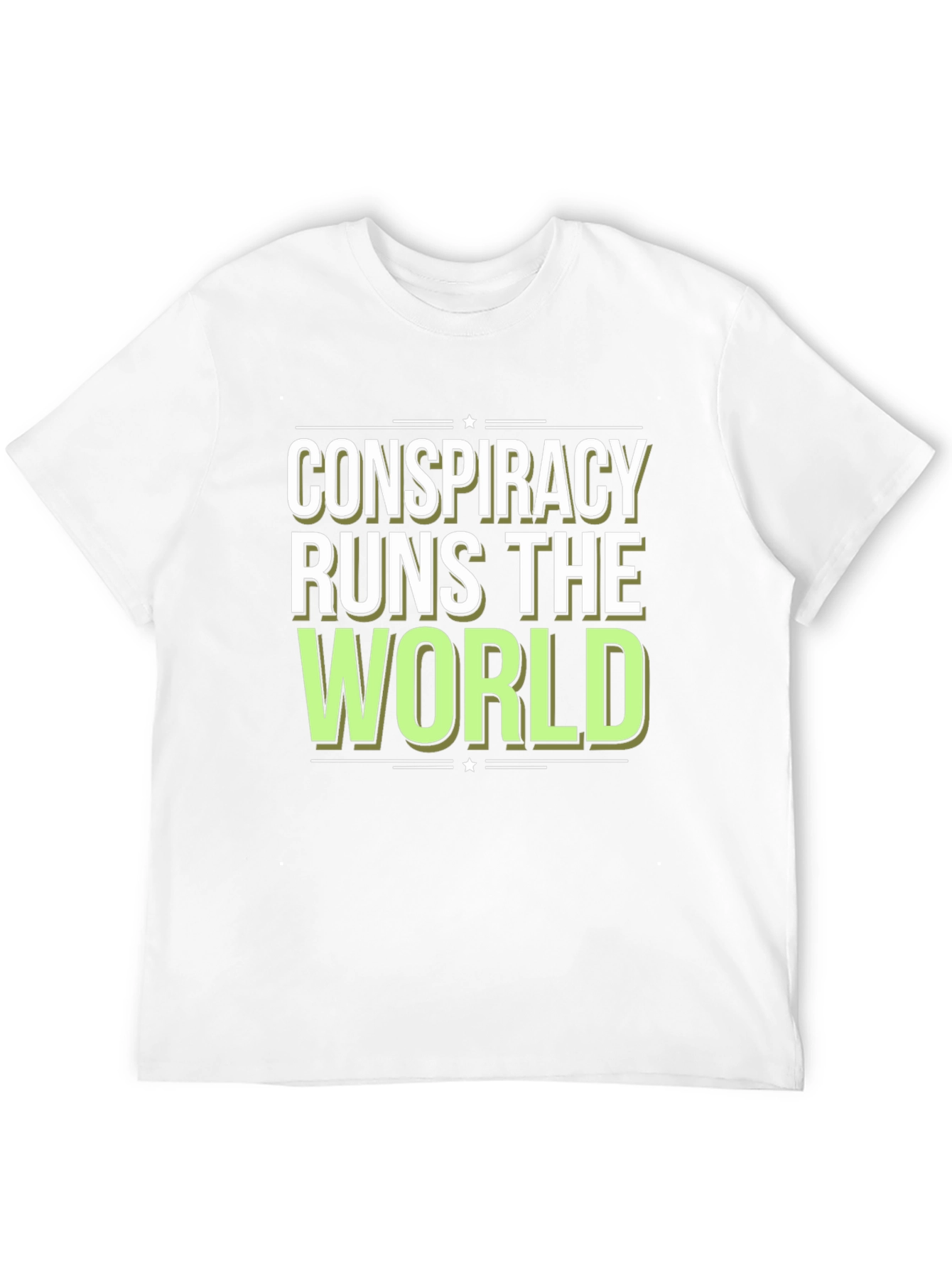 Conspiracy Runs The World Graphic T-Shirt