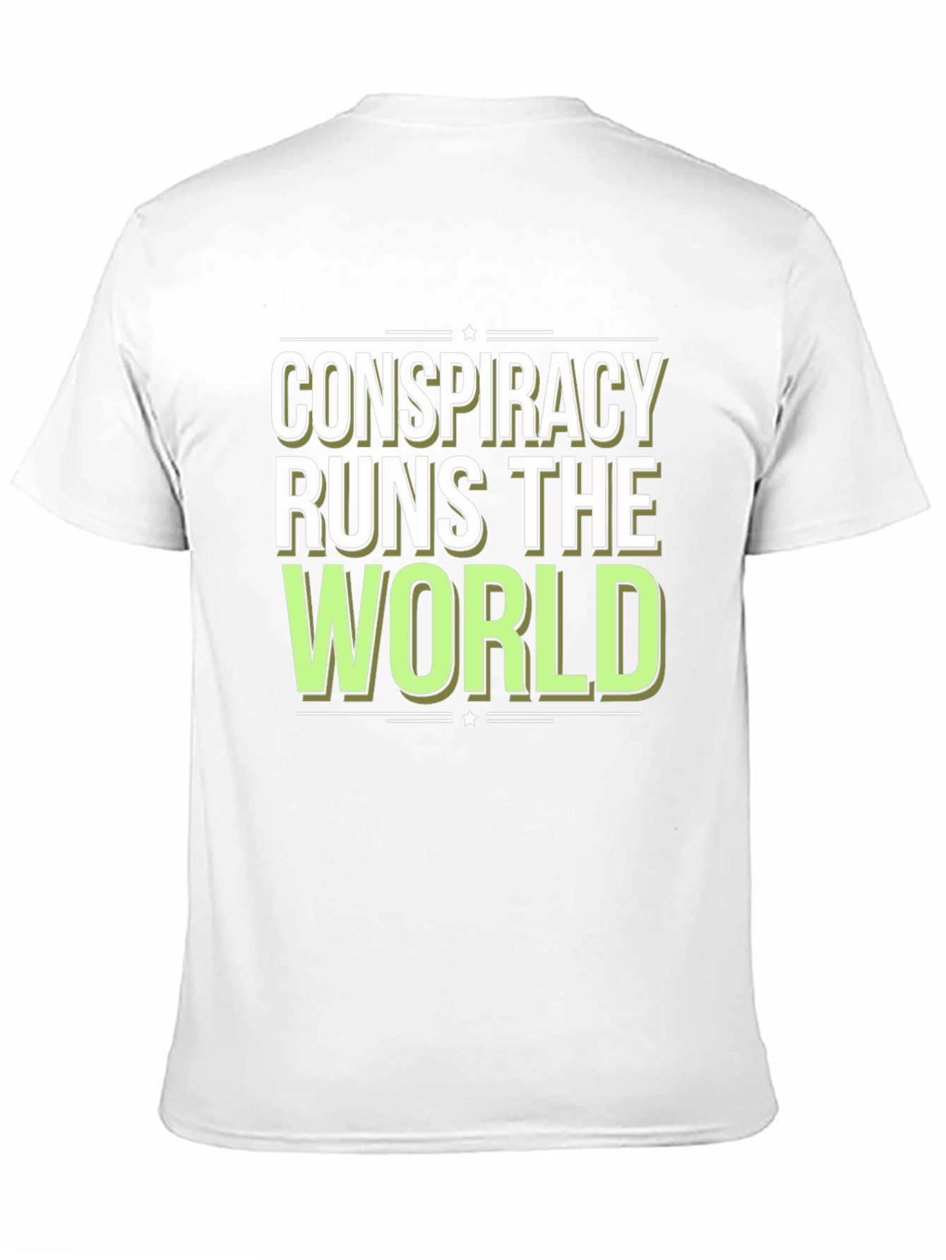 Conspiracy Runs The World Graphic T-Shirt