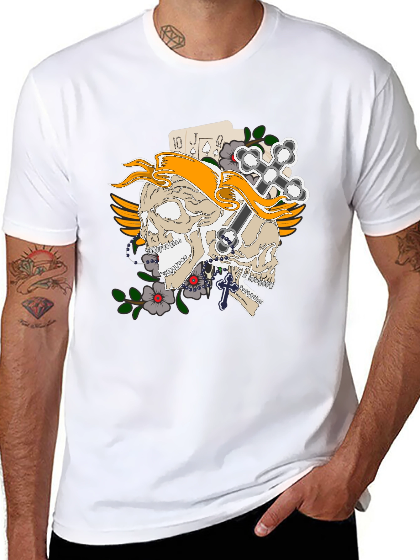 Skull and Cross Black T-Shirt