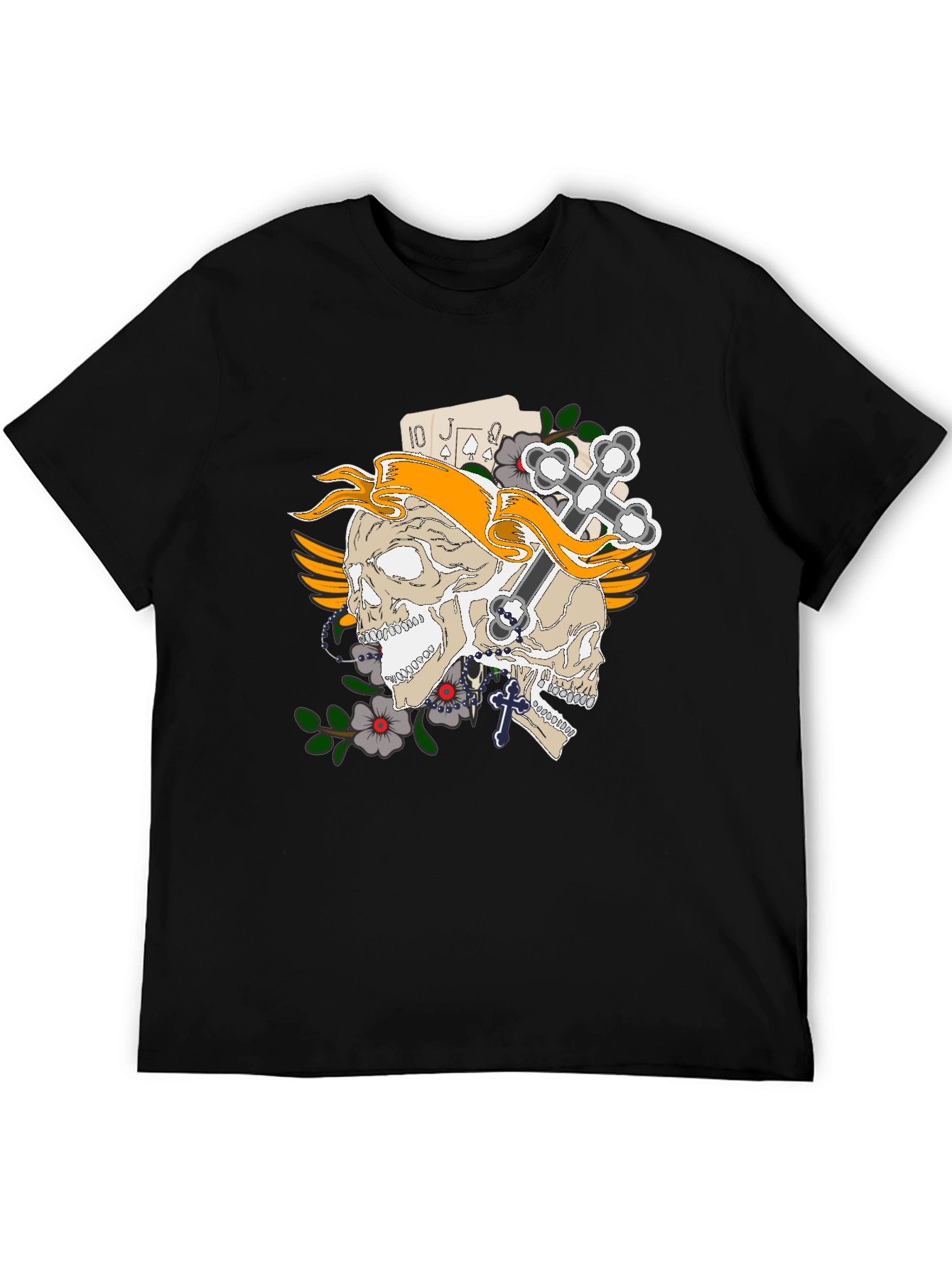 Skull and Cross Black T-Shirt